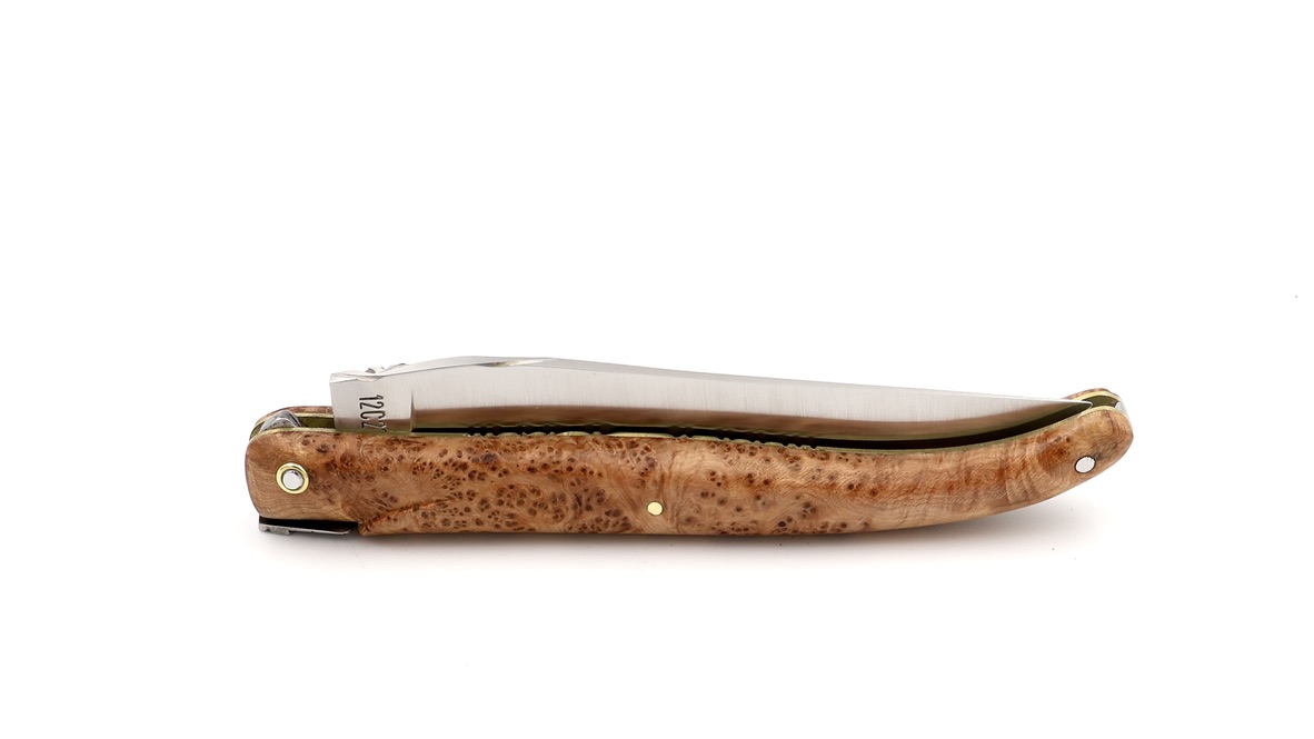 Laguiole en Aubrac Laguiole UNIQUE PIECE  juniper burlwood 12 cm