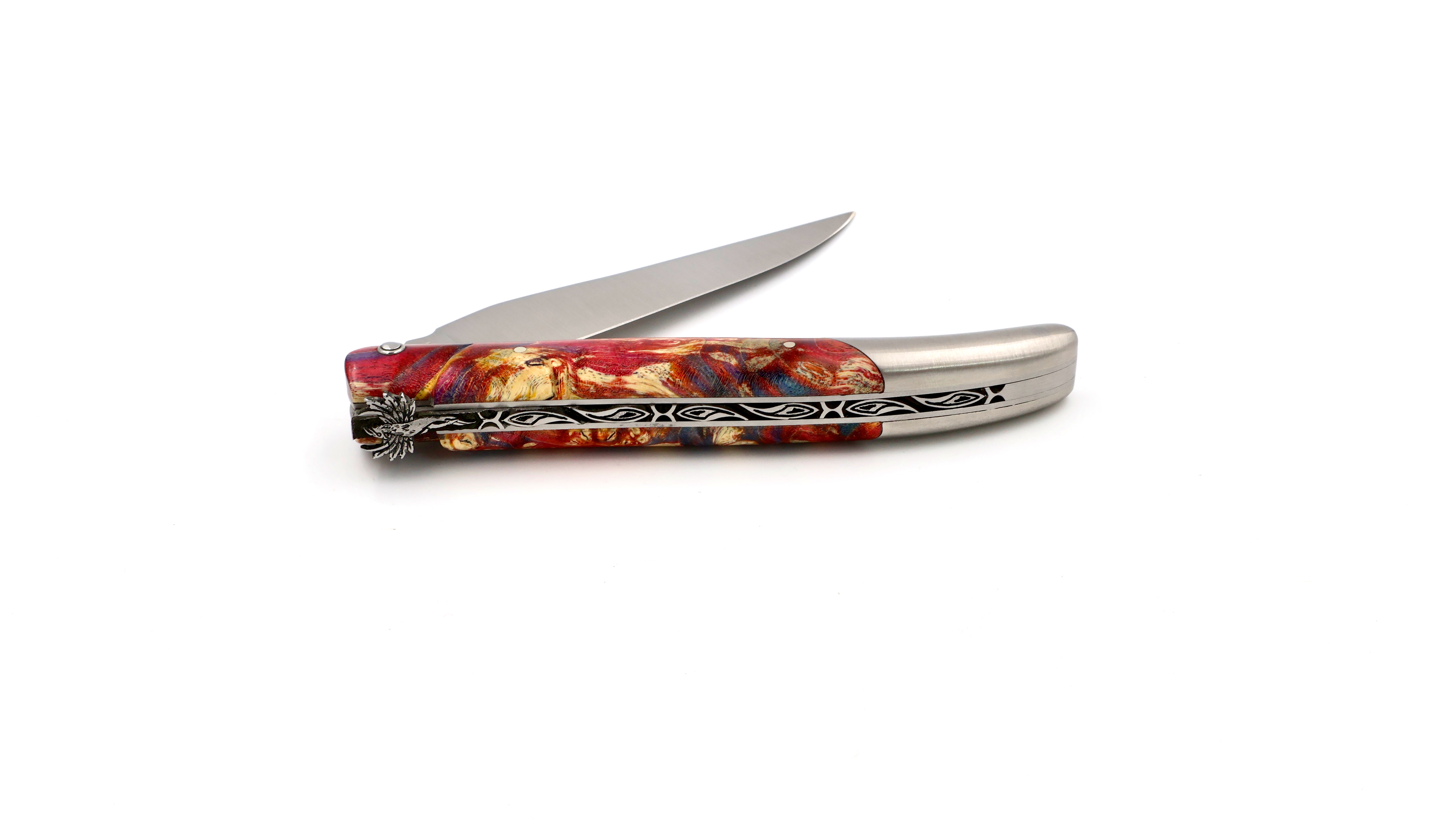 Laguiole en Aubrac Meisterstück PHÖNIX Holunder Wurzelholz 12 cm    Laguiole en Aubrac Meisterstück PHÖNIX Holunder Wurzelholz 12 cm