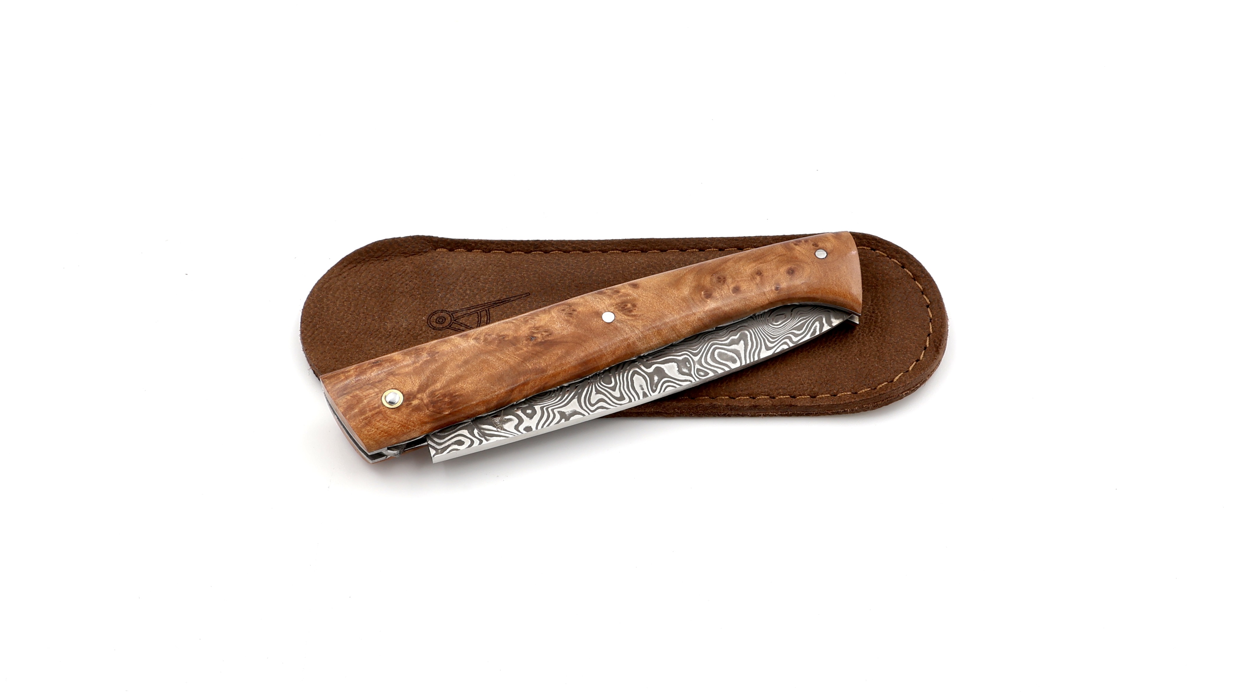 Fontenille Pataud Le LOMBARD thuya burlwood stainless Vinland damascus