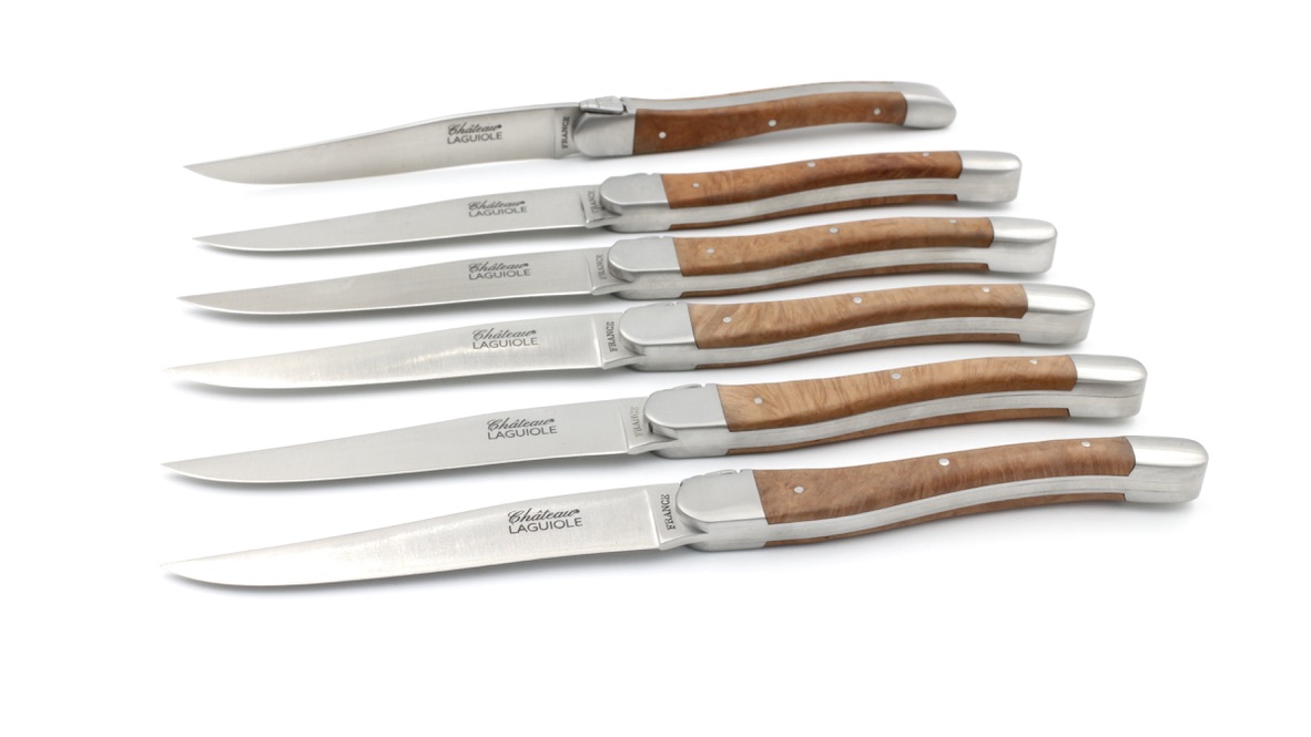 Château Laguiole Laguiole Steakmesser Bruyère Set 6-tlg. 