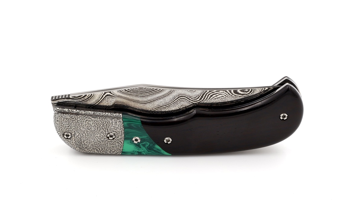 Philippe Soeuvre Le Vauban mosambique ebony damascus blade