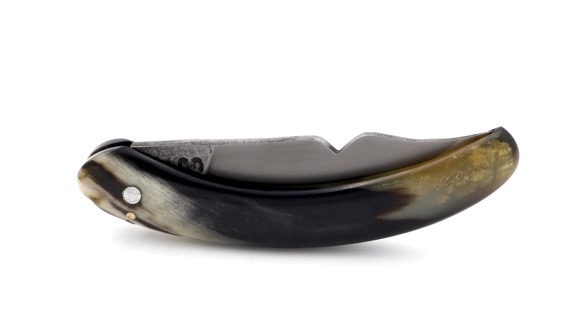 Coutellerie du Lotus Cornicciolu Widderhorn matt korsisches Hirtenmesser 12,5 cm   Coutellerie du Lotus Cornicciolu Widderhorn matt korsisches Hirtenmesser 12,5 cm