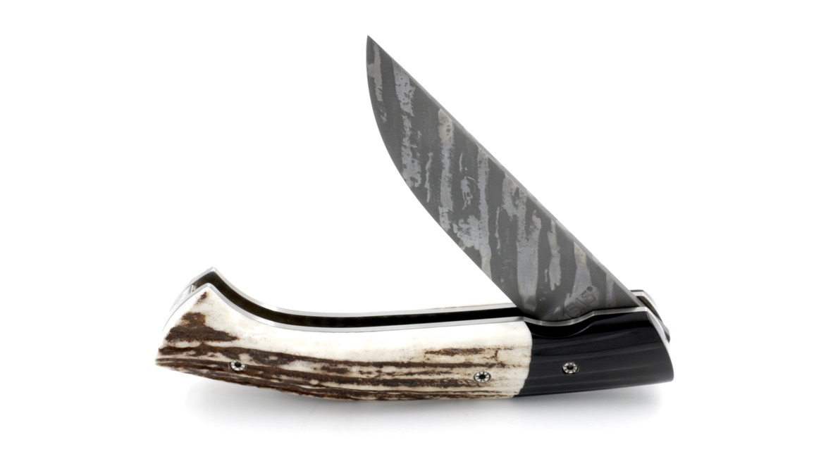 MANU LAPLACE 1515 stag horn/buffalohorn blade L'eau forte