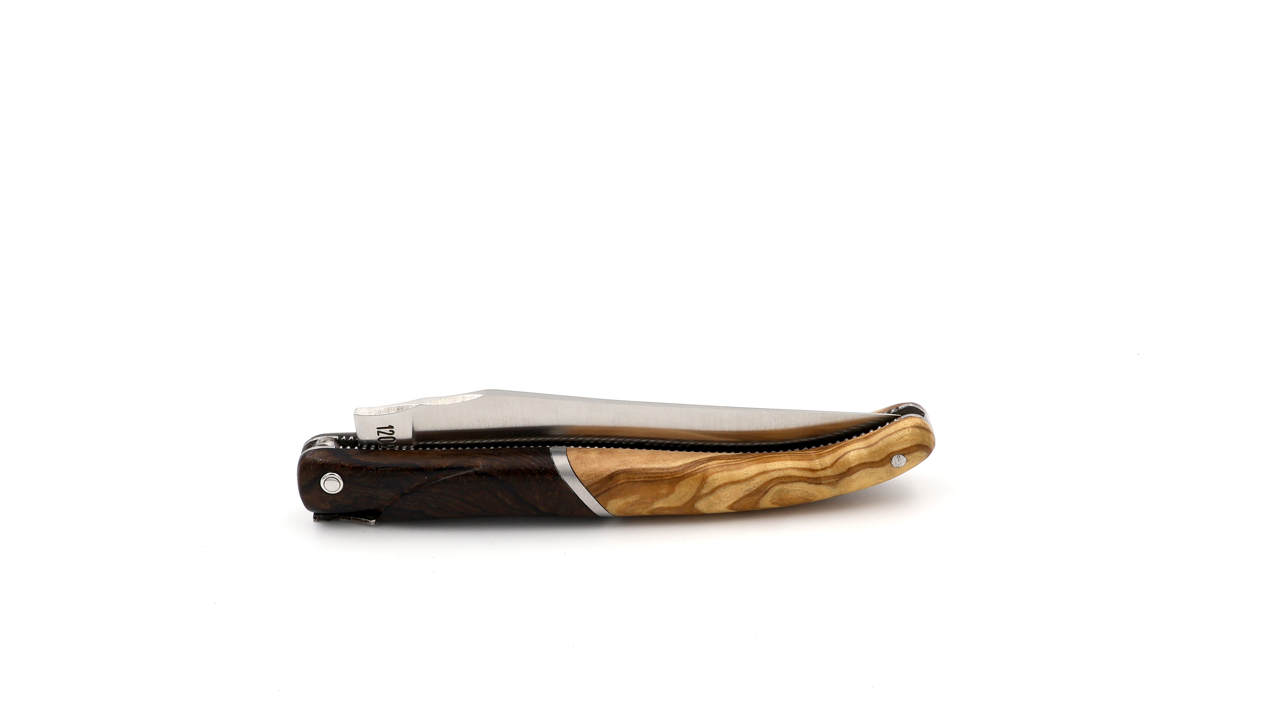 Laguiole en Aubrac Einzelstück PERLÉ Zirikote & Olive 12 cm
