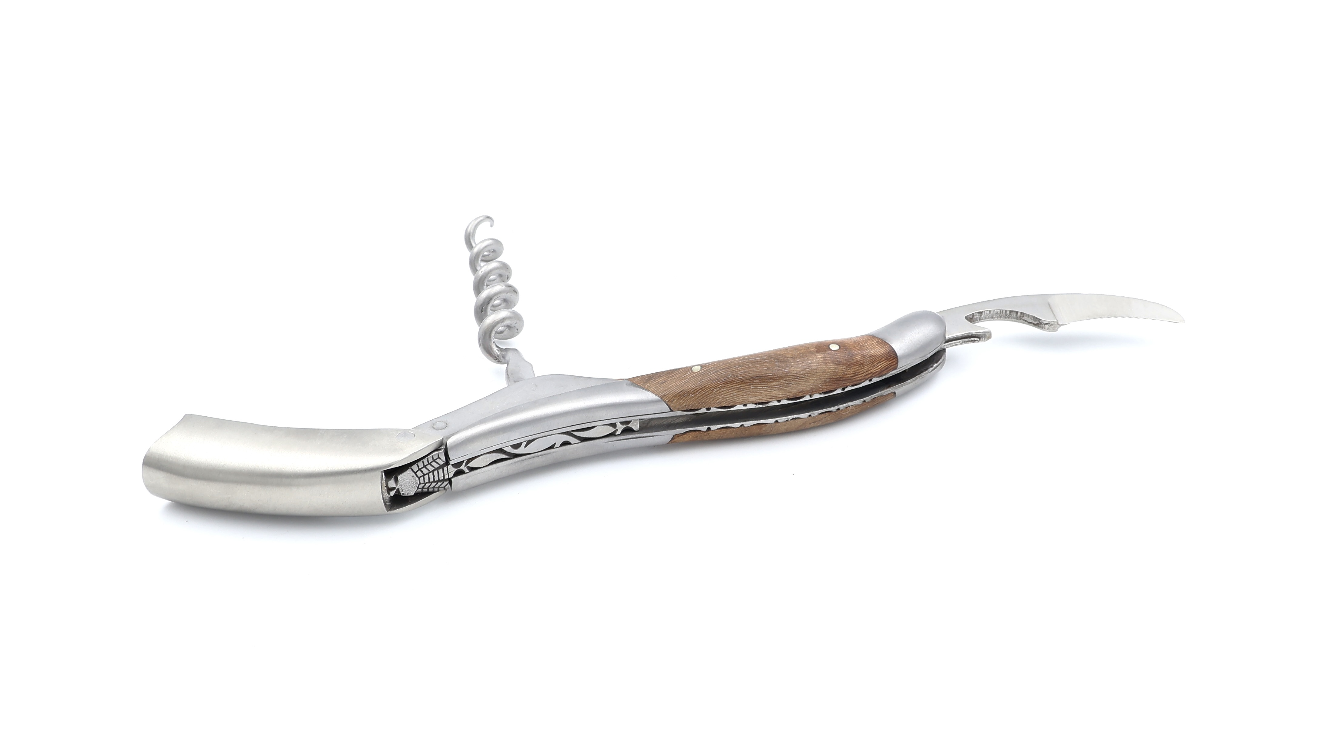 Laguiole en Aubrac Laguiole Sommelier knife with guillochage, special bee