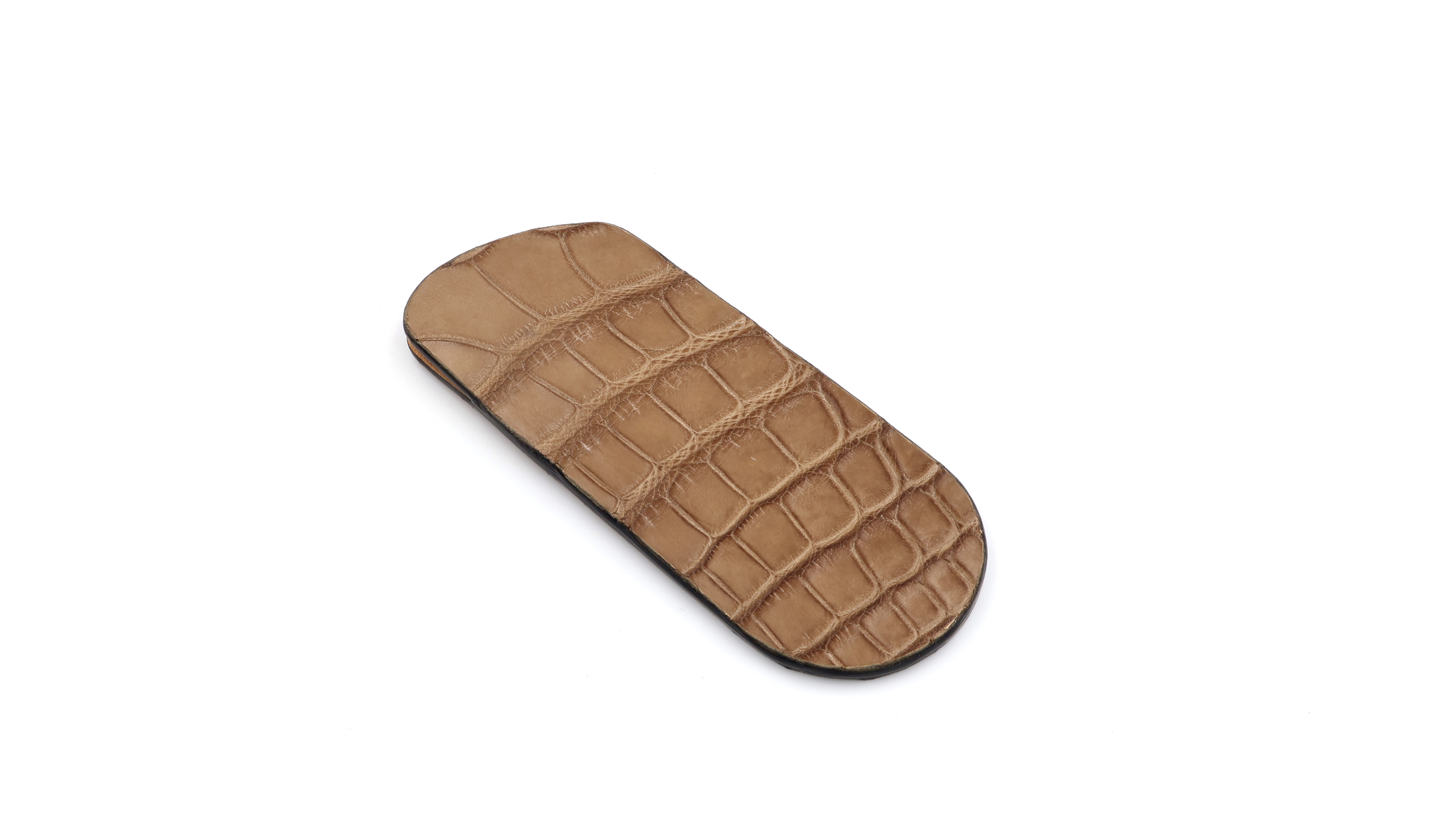 Atelier N°7 Stecketui Straussenbein Leder camel farben 14 cm    