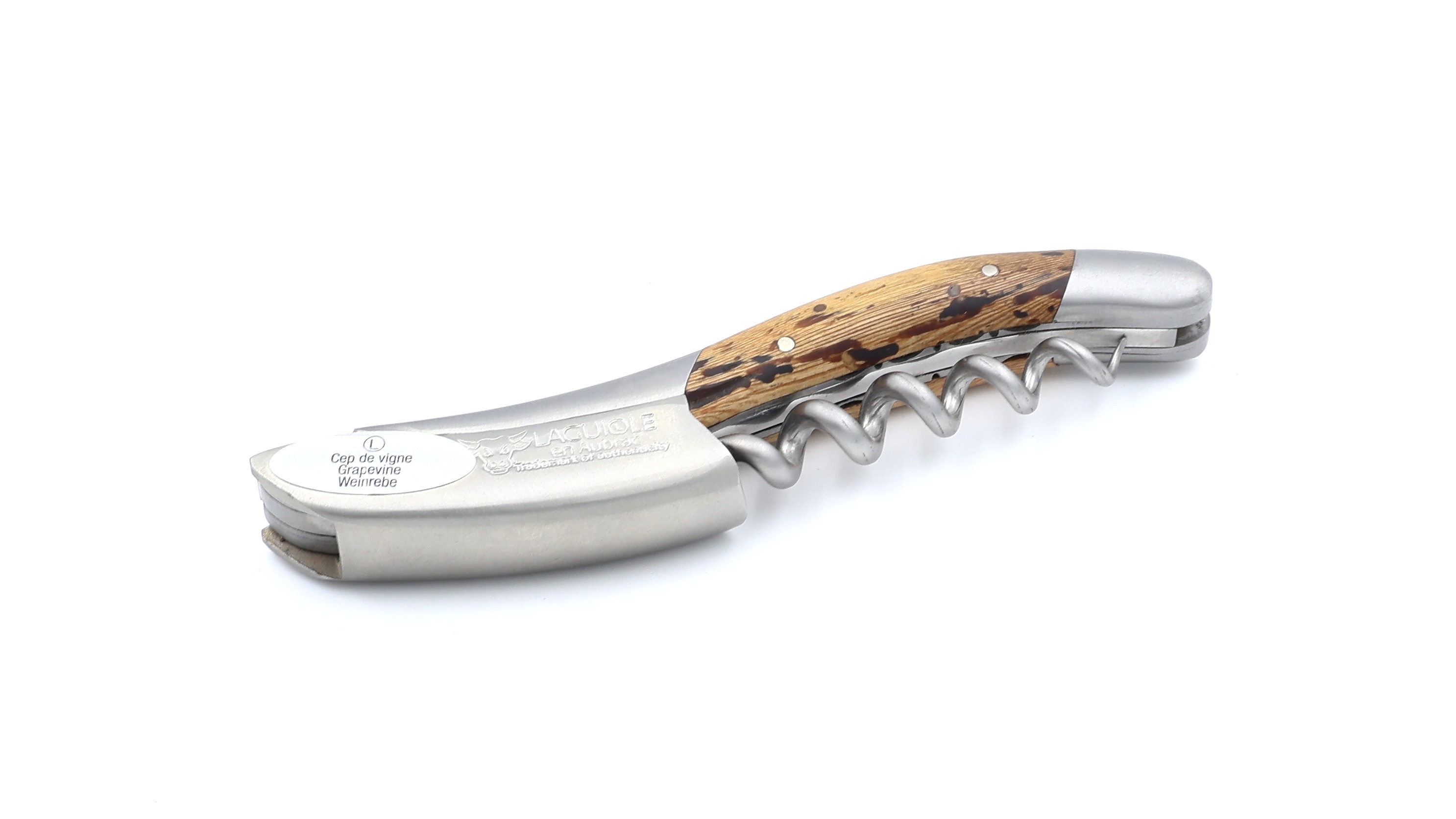 Laguiole en Aubrac Laguiole Sommelier knife with guillochage, special bee
