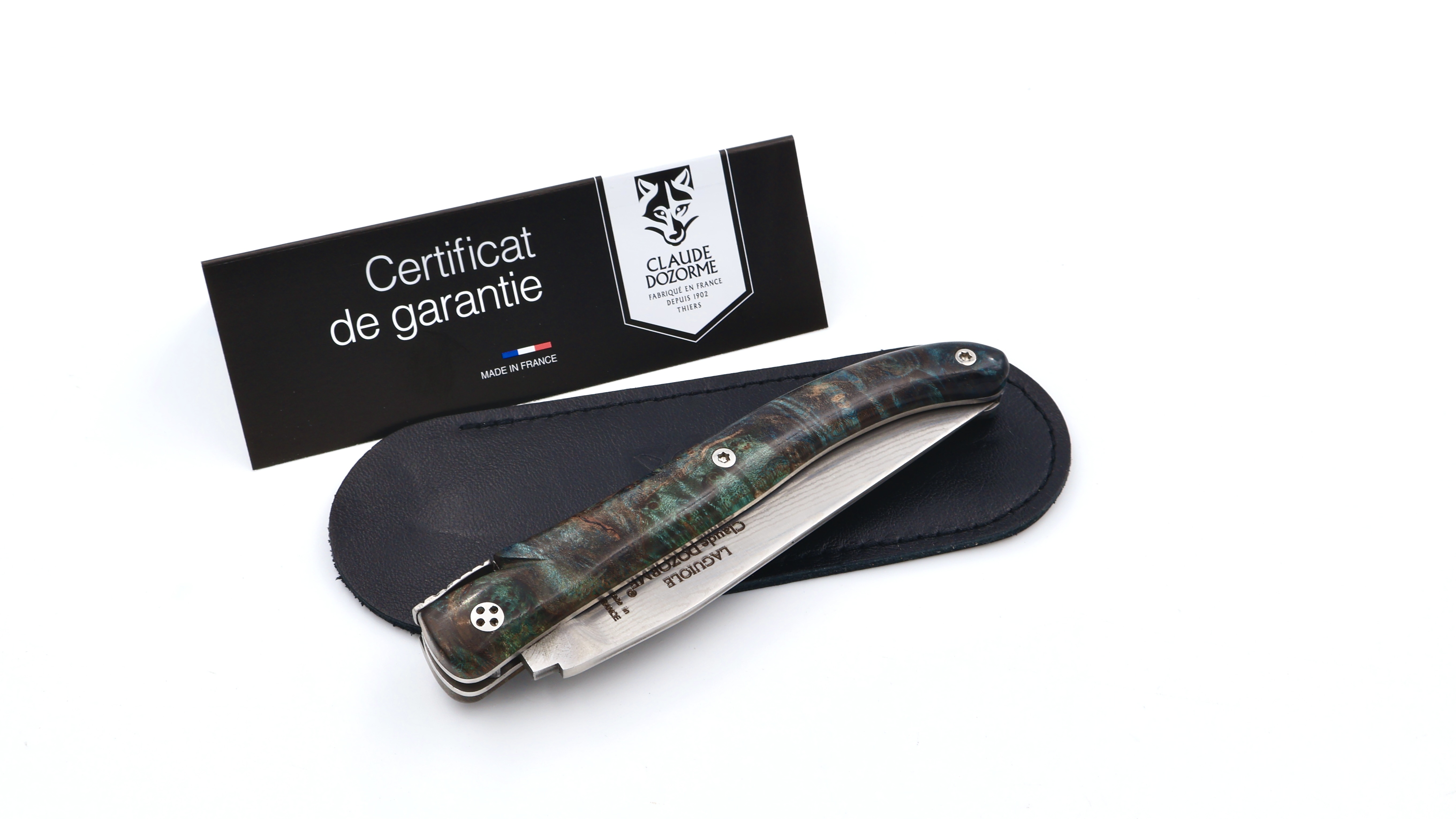 Claude DOZORME Laguiole maple burlwood 12 cm VG10 damascus Claude DOZORME Laguiole maple burlwood 12 cm VG10 damascus