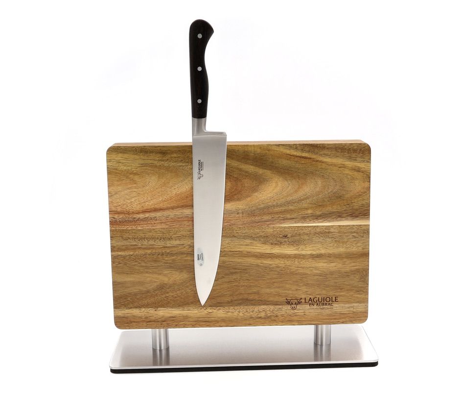 Laguiole en Aubrac magnetischer Messerblock für Steakmesser oder Kochmesser Akazie