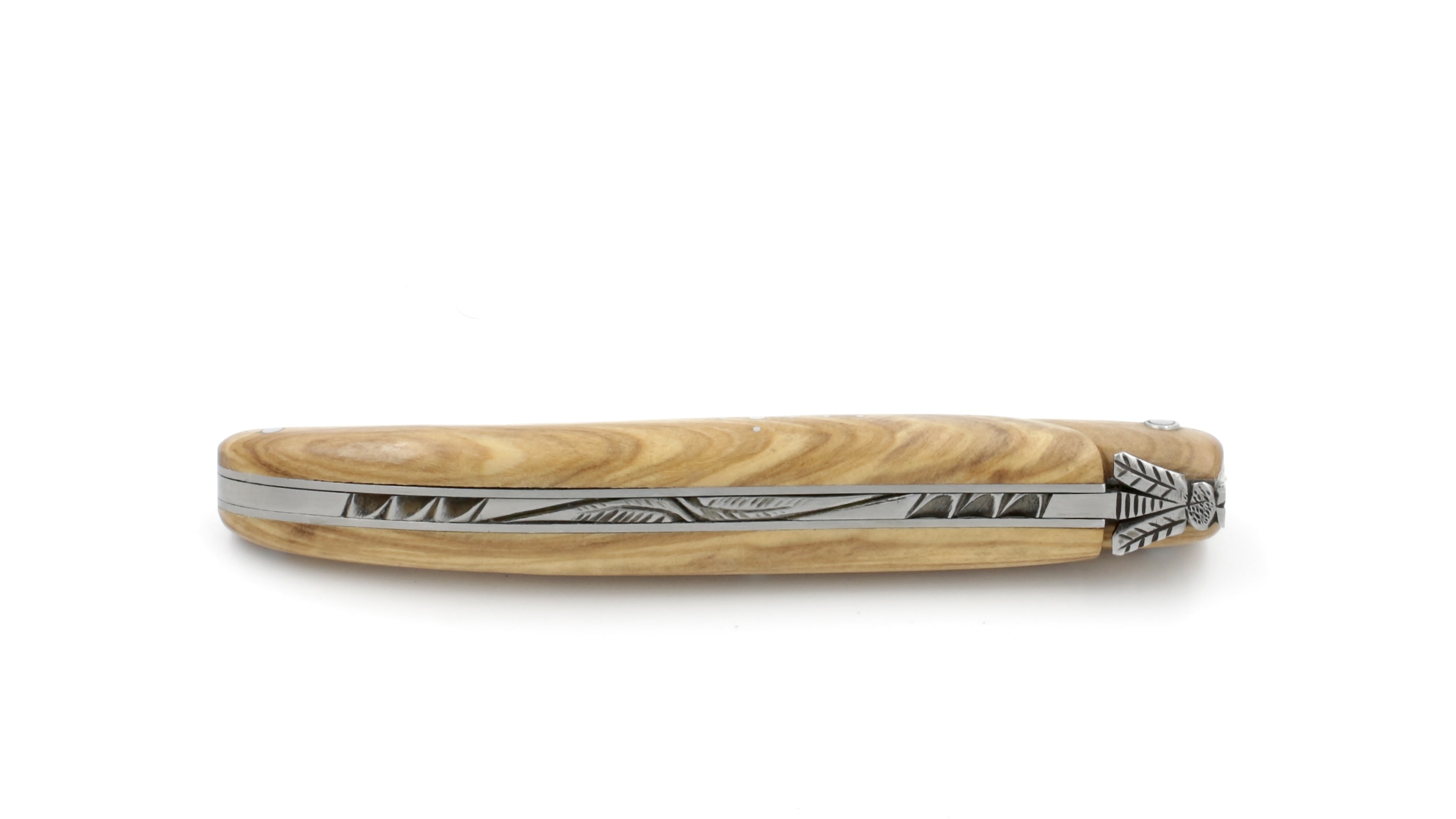 Laguiole en Aubrac Elegance Olive wood full handle 12 cm