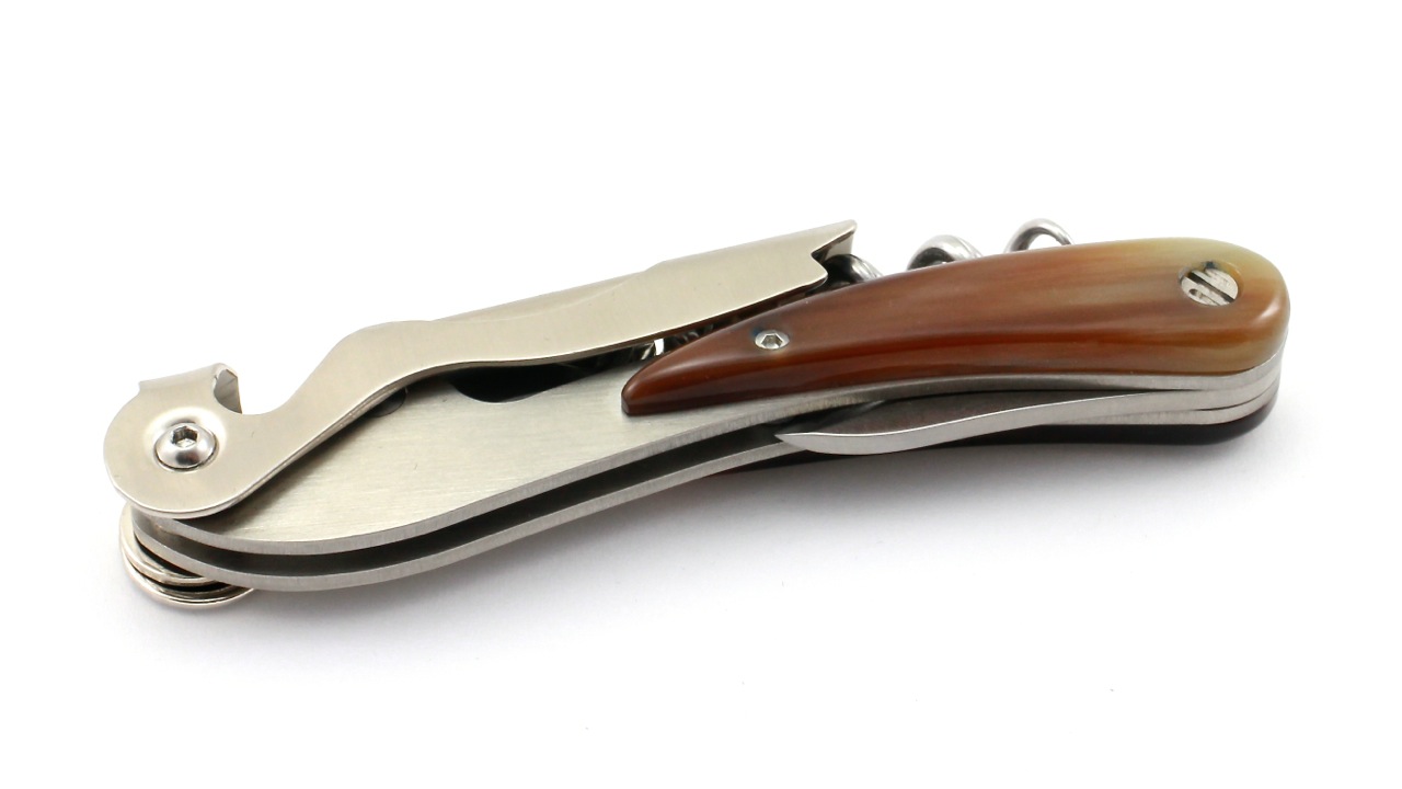 Saladini two stage sommelier knife olive wood 