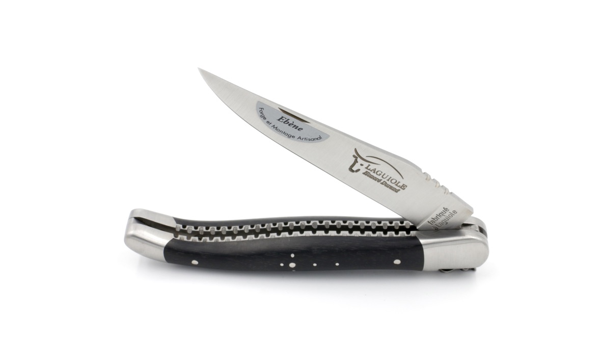 D01F61B5-252F-480B-8EE1-334DA958649E_1_105_c Honoré Durand Laguiole Doppelplatine Ebenholz 12 cm