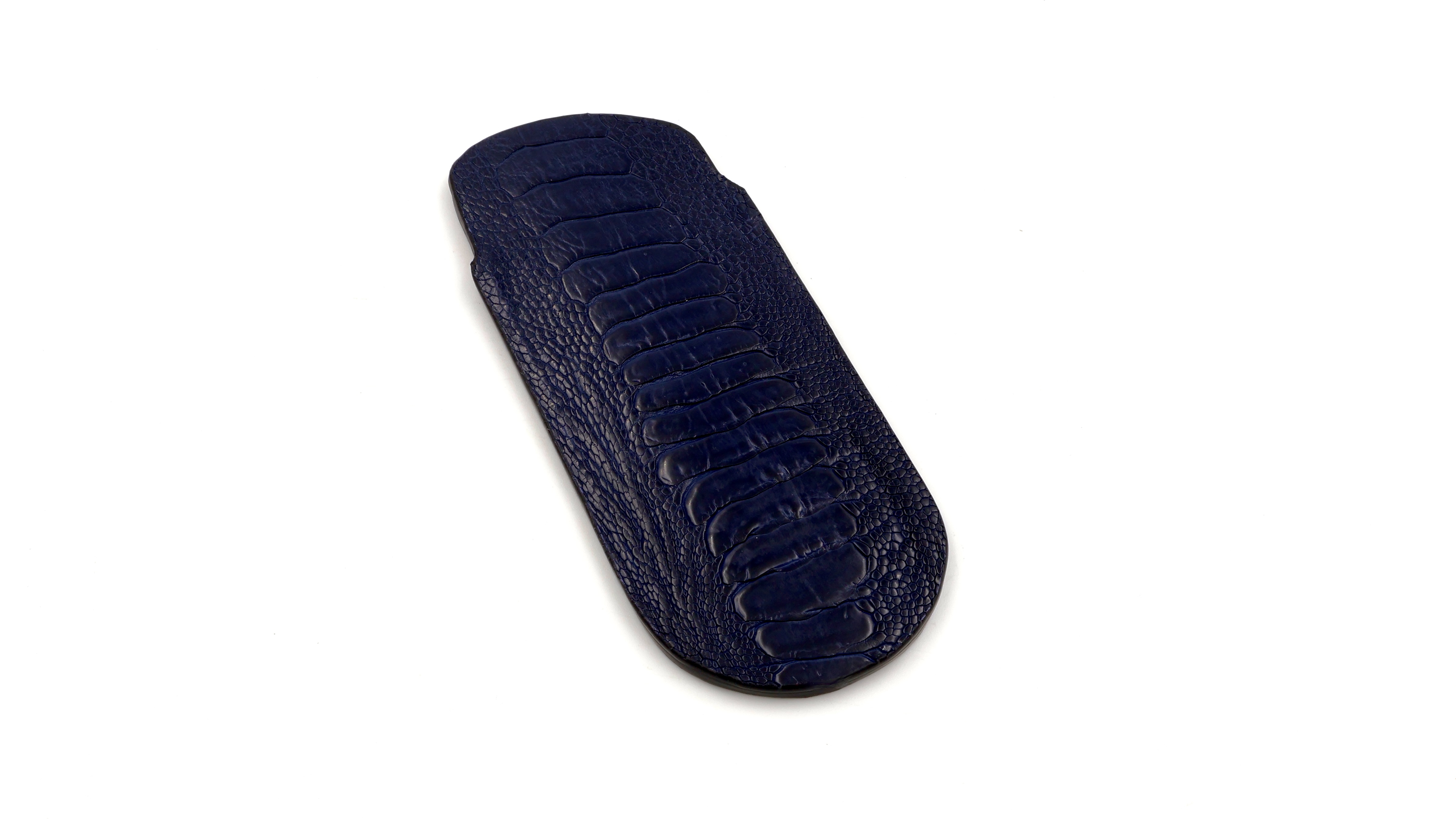 Atelier N°7 Stecketui Straussenbein Leder dunkelblau 14,5 cm   Atelier N°7 Stecketui Straussenbein Leder dunkelblau 14,5 cm