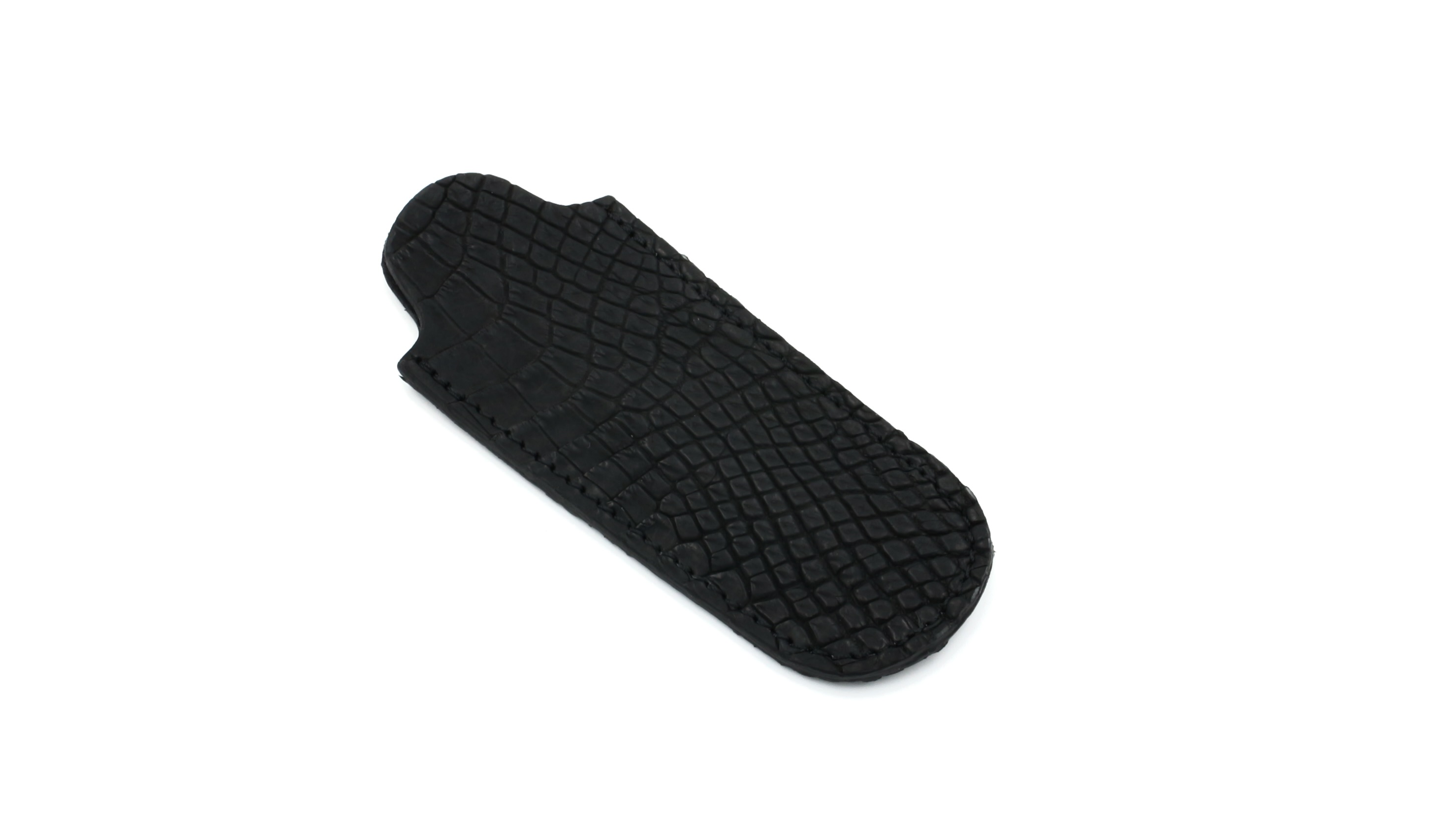 MAX CAPDEBARTHES Stecketui POCHE Krokoleder schwarz 11 cm MAX CAPDEBARTHES Stecketui POCHE Krokoleder schwarz 11 cm