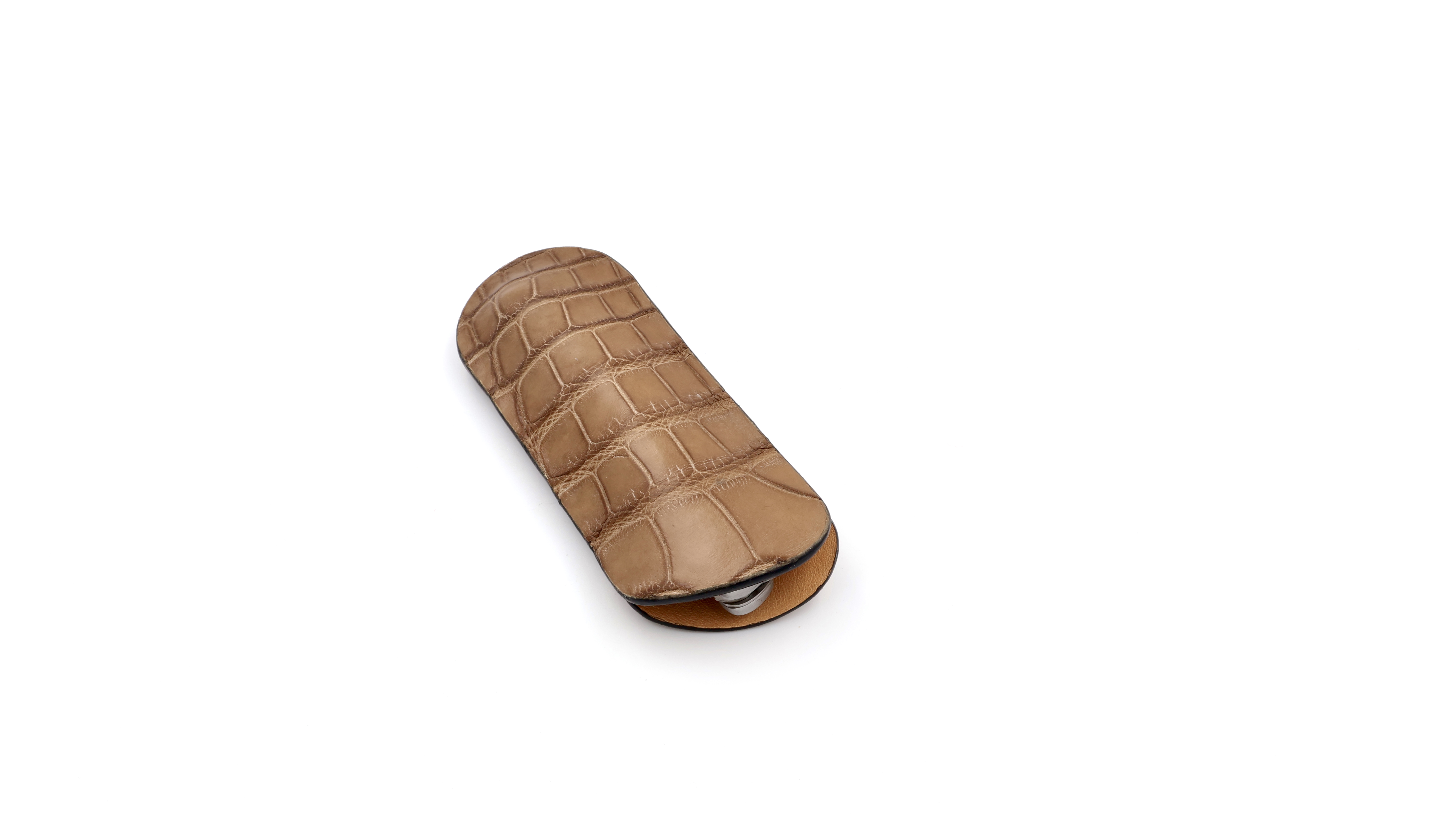 Atelier N°7 Stecketui Straussenbein Leder camel farben 14 cm    