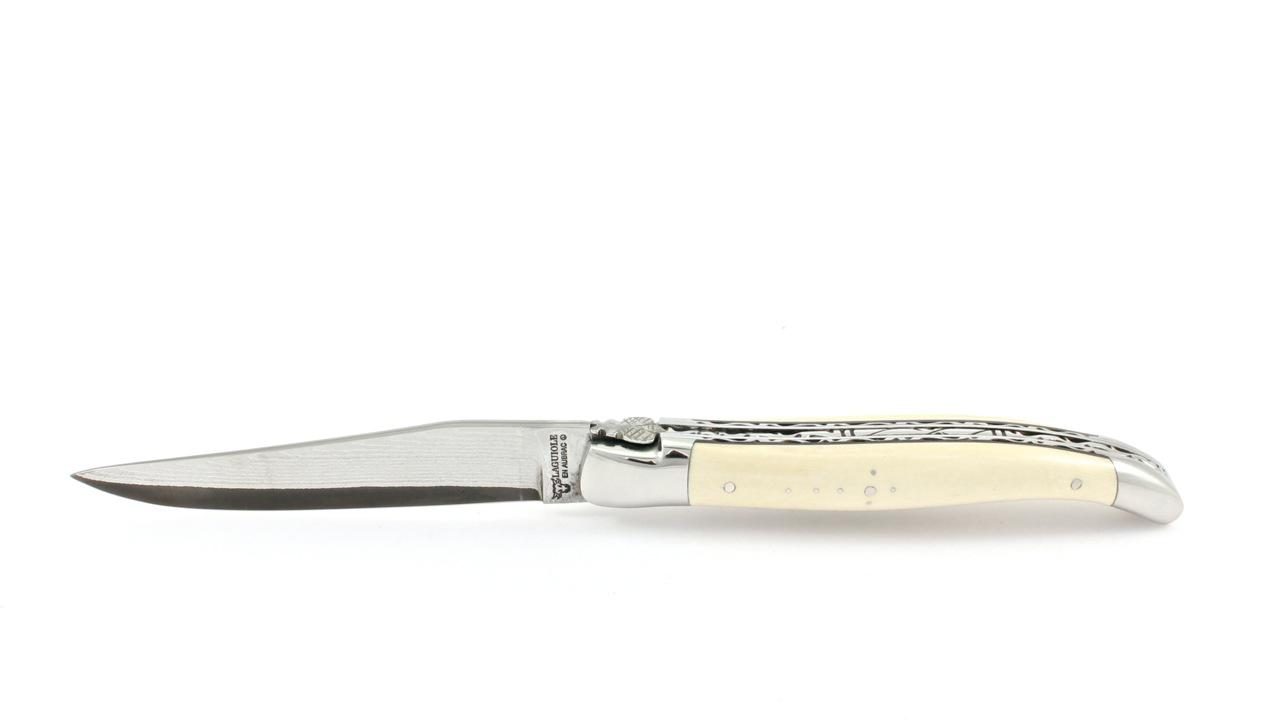 laguiole-en-aubrac-mammutelfenbein-doppelplatine-japanische-damastklinge-12-cm-15940eddb16e4e Laguiole en Aubrac  jap. Damastklinge Mammutelfenbein Doppelplatine 12 cm