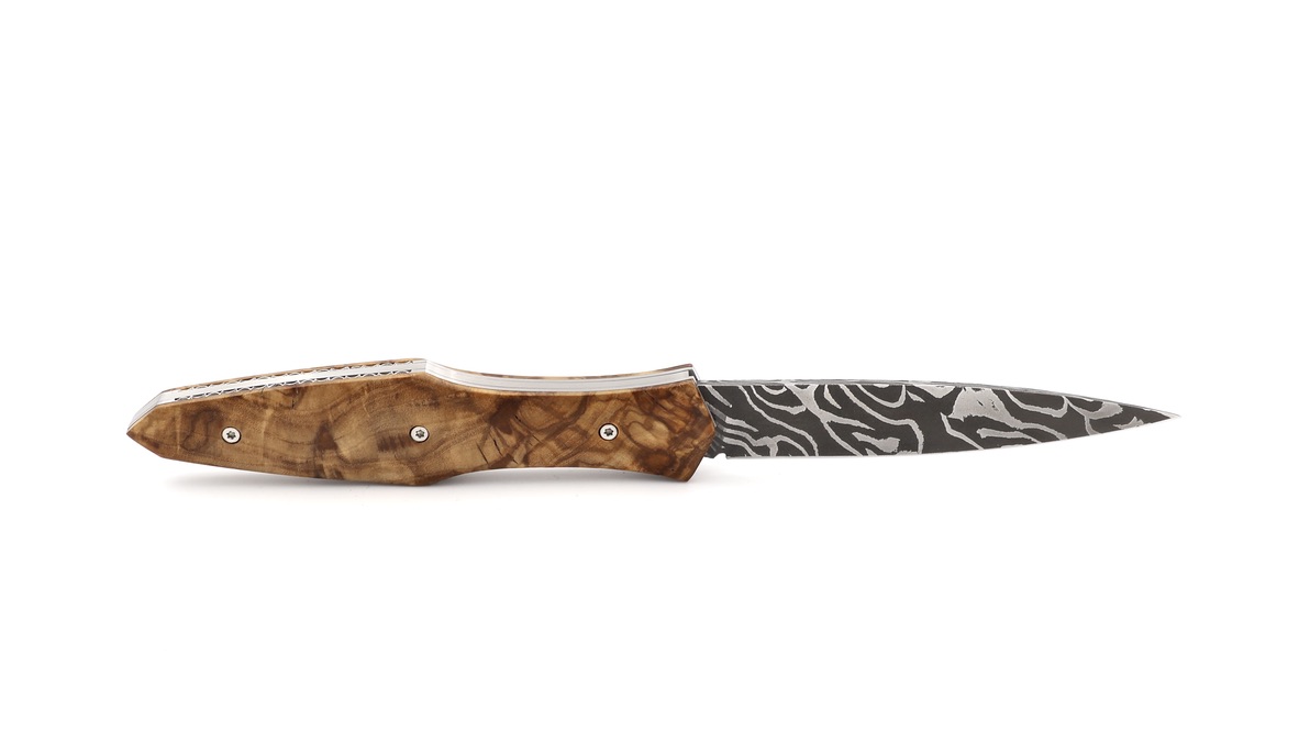 Laraud Blades MagnaPinna olive wood damast blade