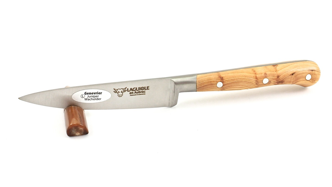Kochmesser-10-Wacholder 10 cm Office Messer Laguiole en Aubrac Wacholdergriff