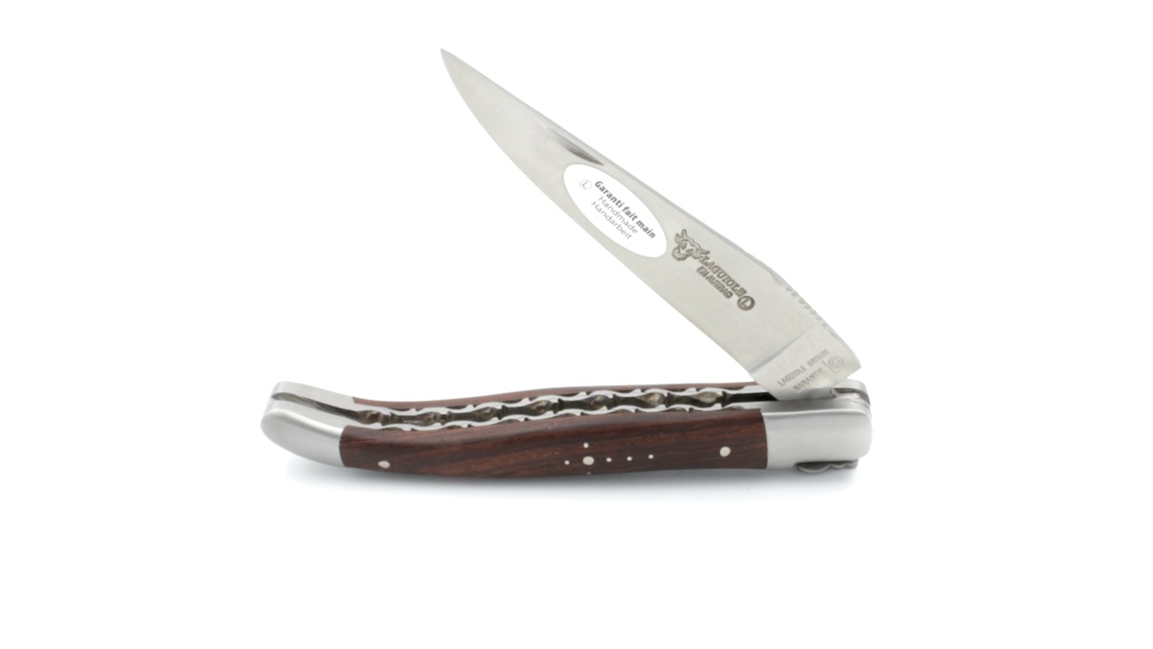 Laguiole en Aubrac Palisander Wurzelholz Doppelplatine 12 cm