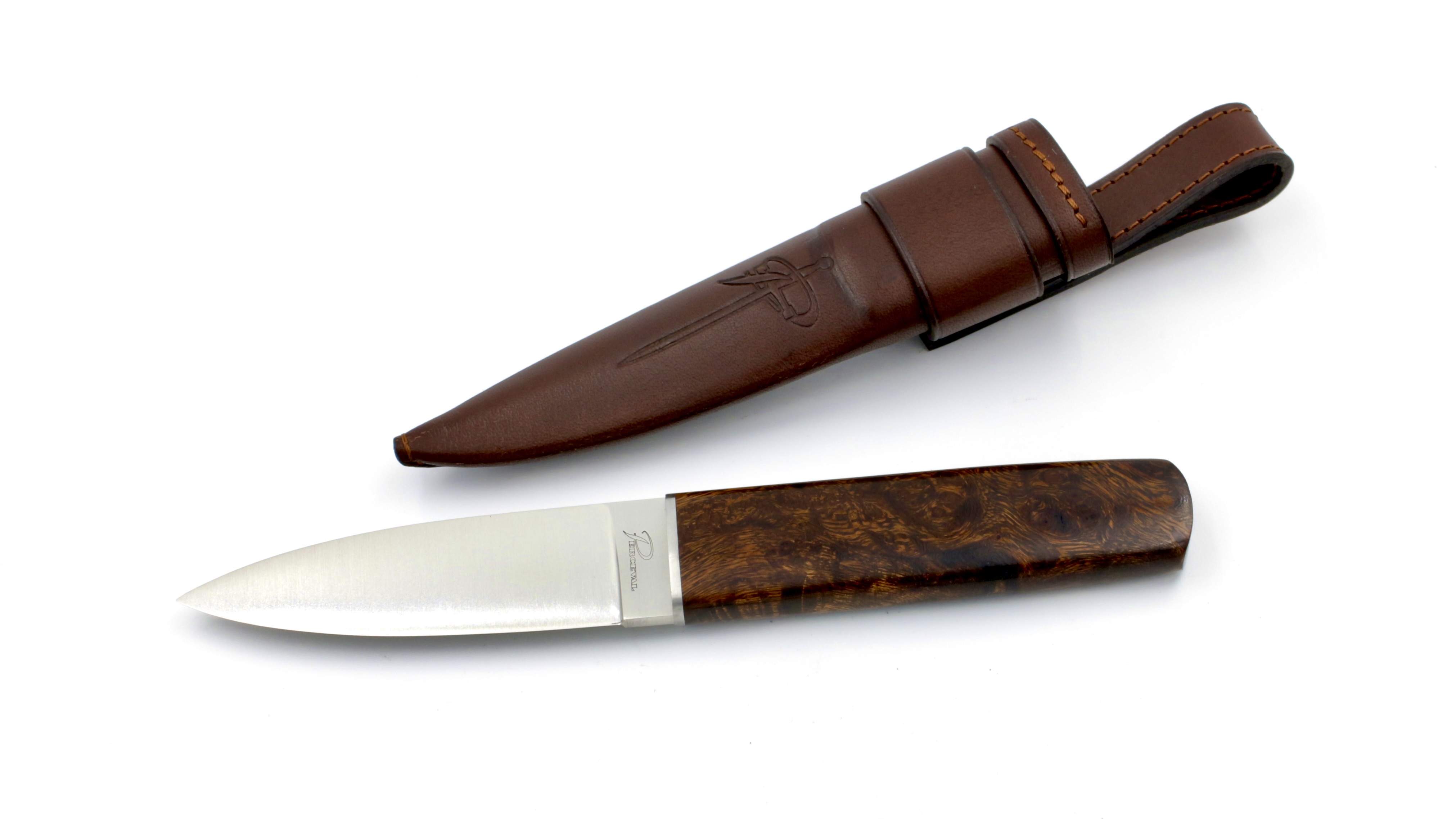 PERCEVAL Sgian Dubh Wüsteneisenholz Schottenmesser