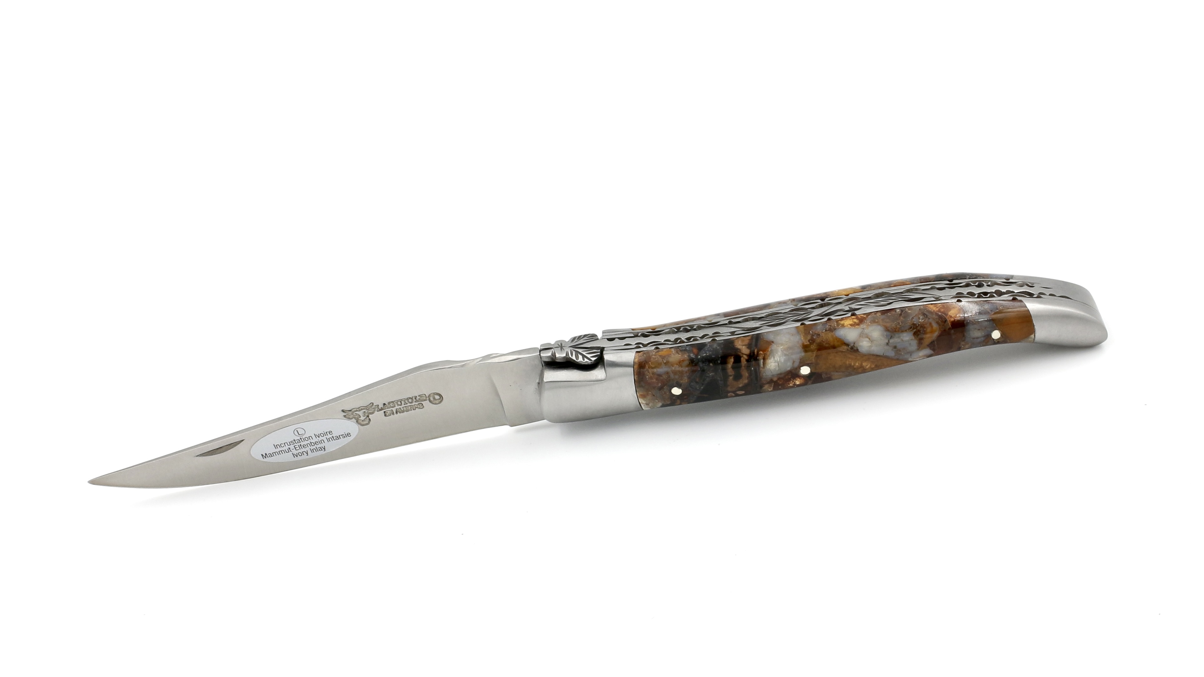 7B0C1C46-B21B-4192-9BC5-2B5915CEFE71_1_201_a Laguiole en Aubrac FUSION grau Mammutelfenbein Doppelplatine 12 cm