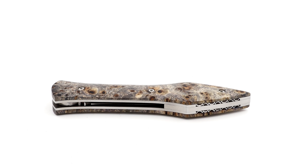 Laraud Blades L’Oegopsyde maple burlwood suminagashi VG10 damascus