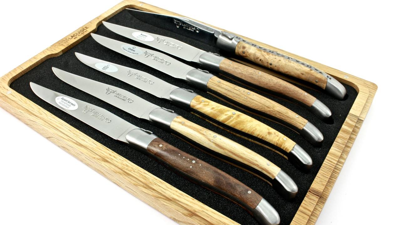  Laguiole en Aubrac europäische Hölzer Laguiole Steakmesser Set 6-teilig