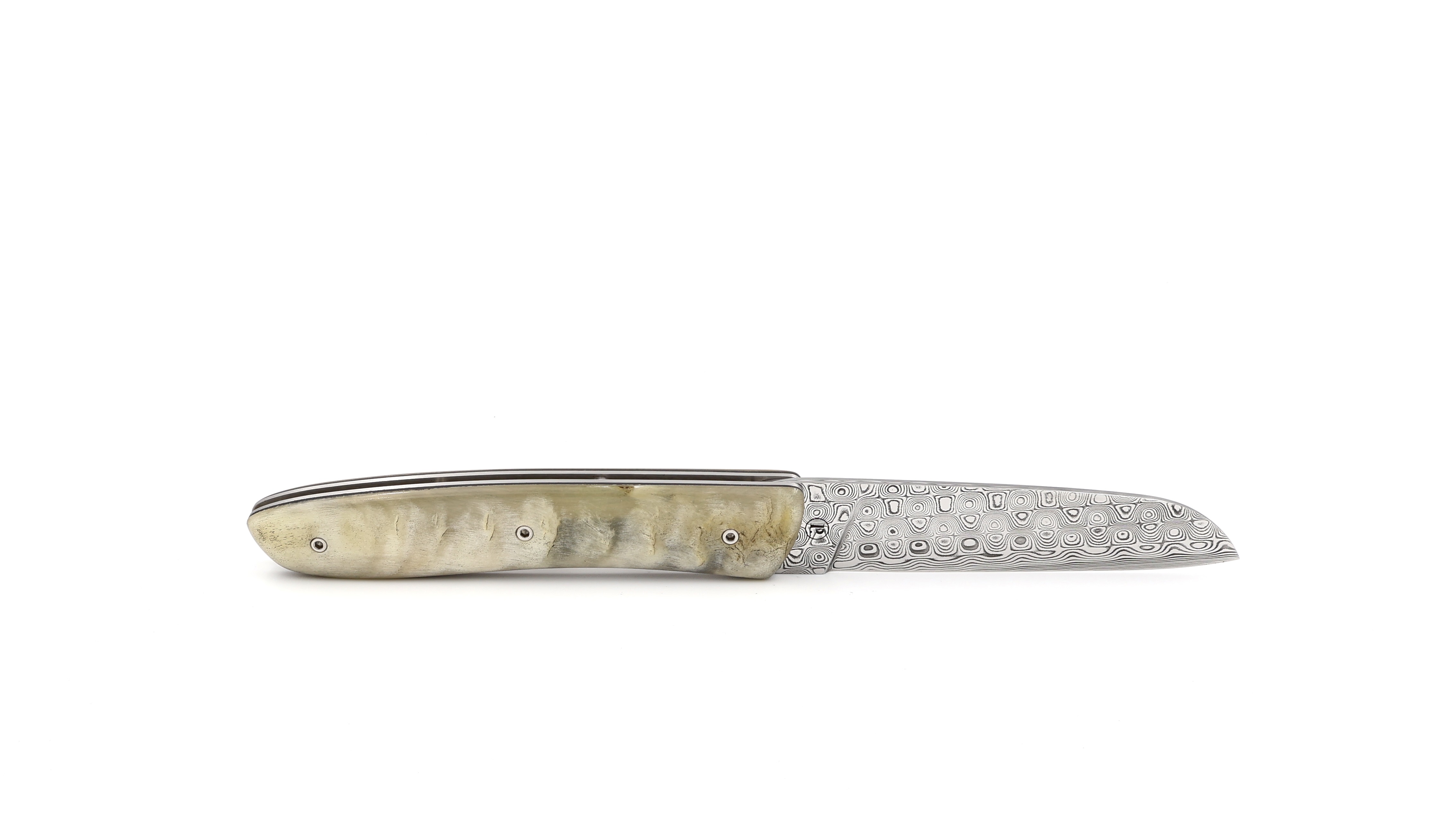 PERCEVAL L08 damascus Ram horn light
