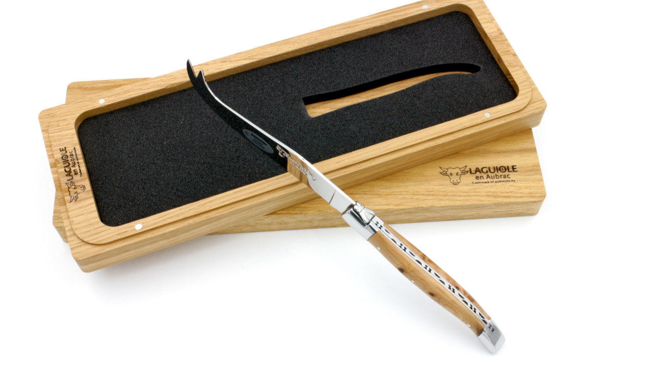 Laguiole en Aubrac cheese knife juniper shiny 