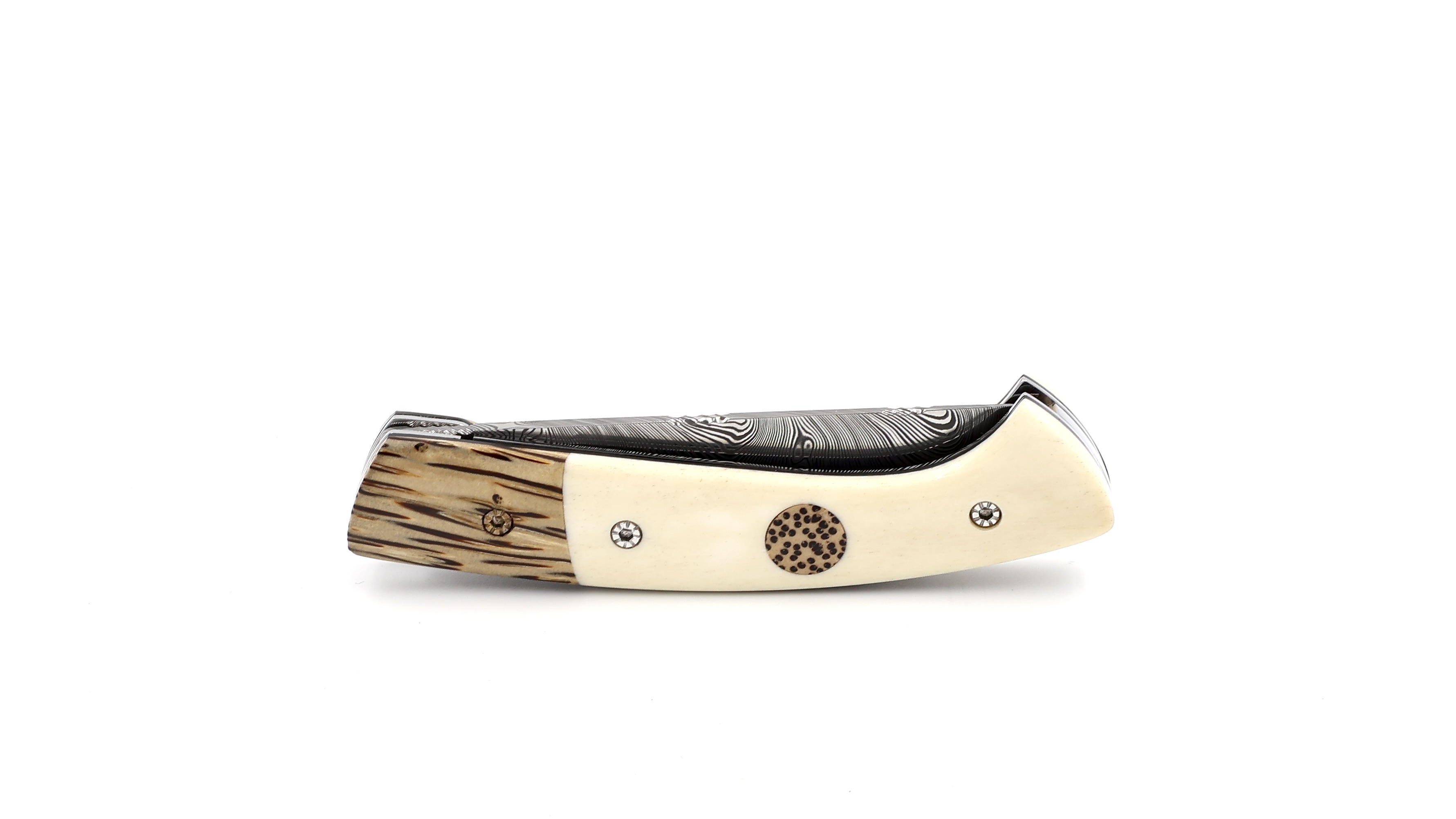 MANU LAPLACE 1515 PETIT  ZULU palmwood and bone damascus 