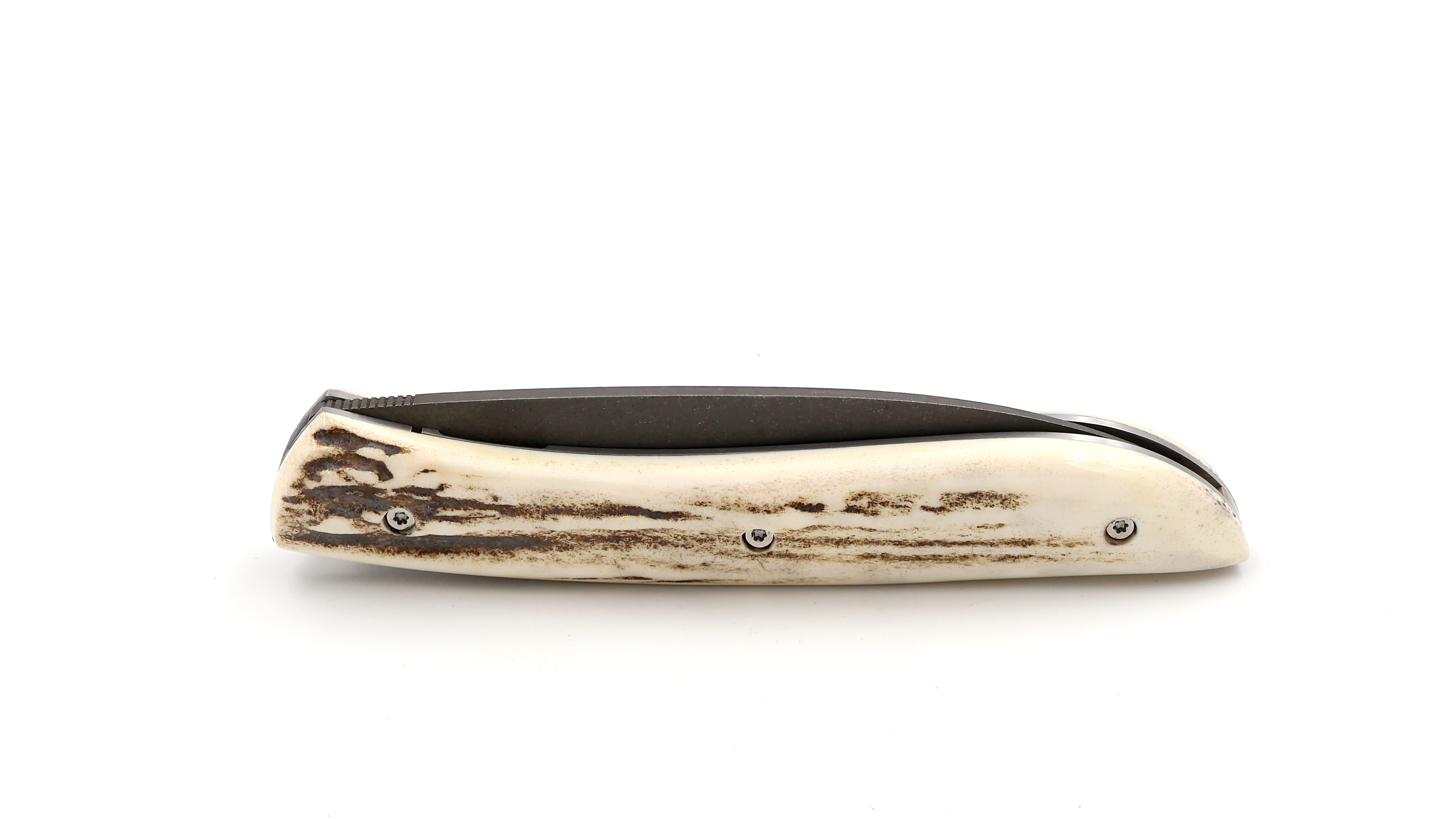 Atelier NÉVÉ Tim Bernard Sambar-staghorn stonewashed blade, hammered plates