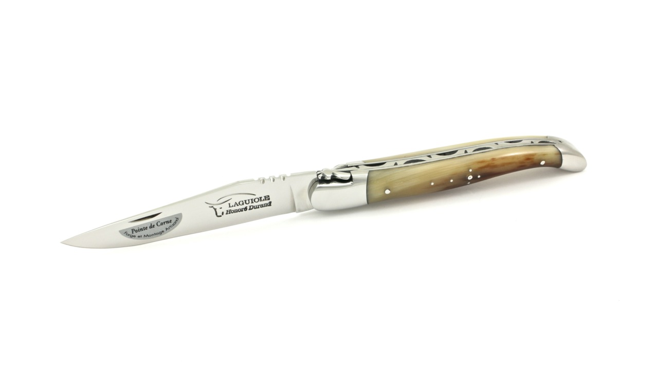 PC-HD Honoré Durand Laguiole Prestige Hornspitze poliert 12 cm 14C28 Sandvik