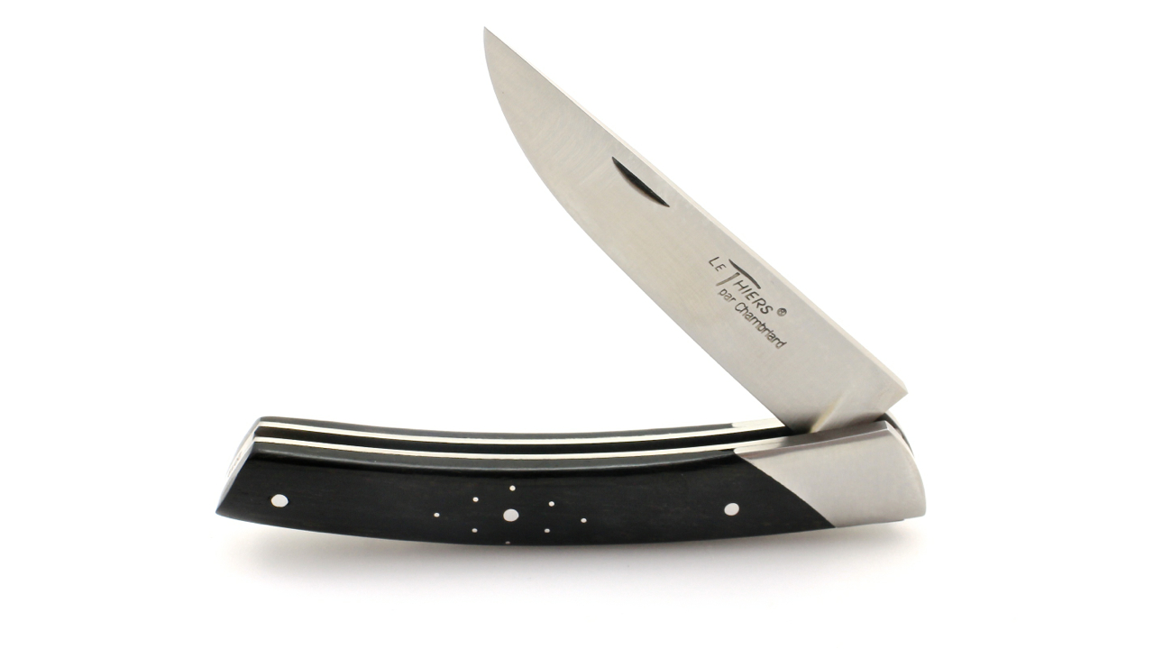 Chambriard Thiers knife COMPAGNON Ebony Piquetage