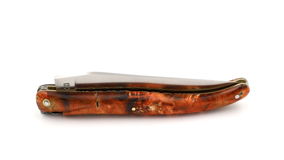 Laguiole en Aubrac laguiole knife unique piece - ECLIPSE elder burlwood 12 cm