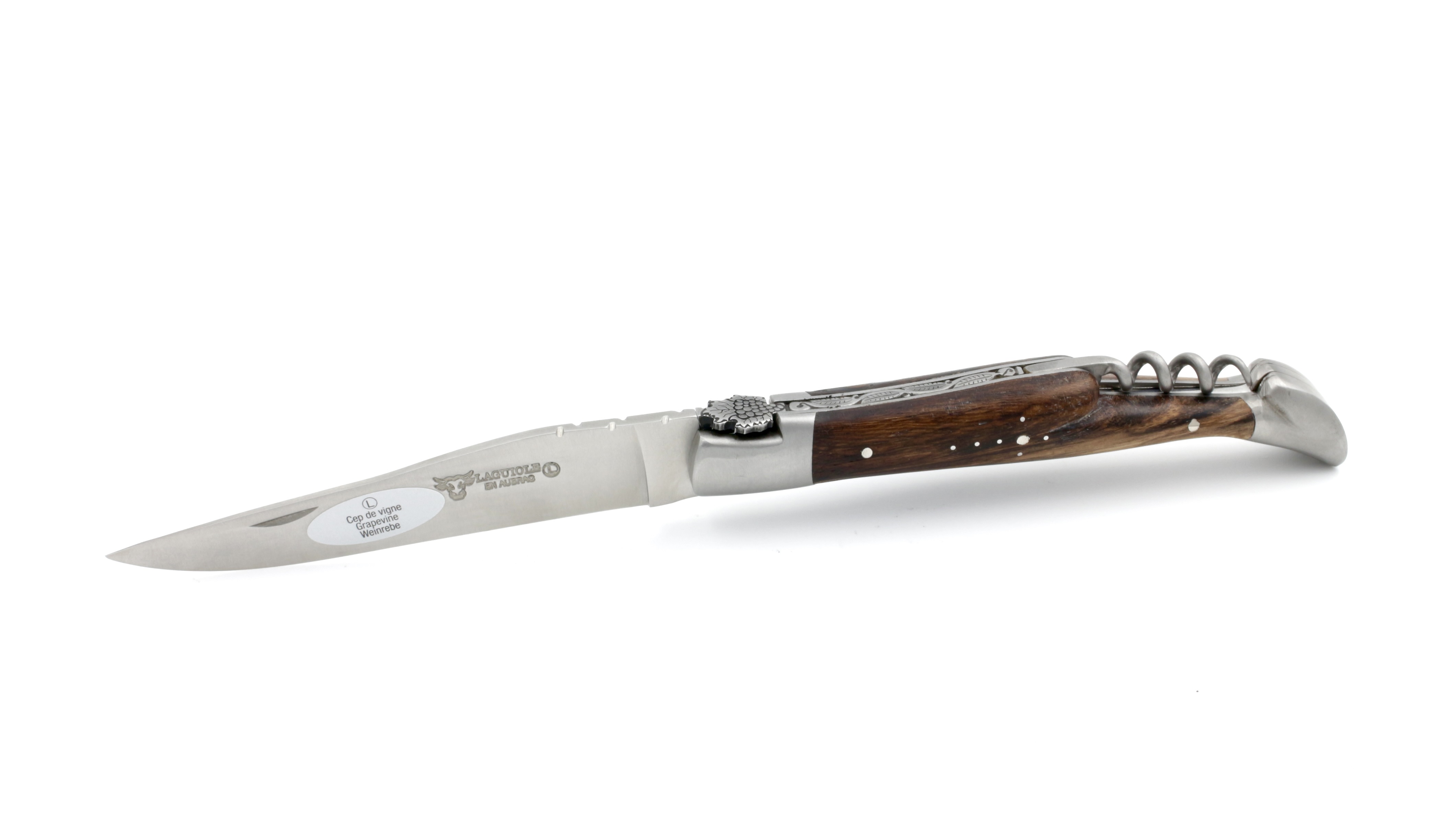BCBB3176-47B4-4E4D-B65F-2F232AA852E5_1_201_a Laguiole en Aubrac Biene Weinrebe Weinstock mit Korkenzieher 12 cm