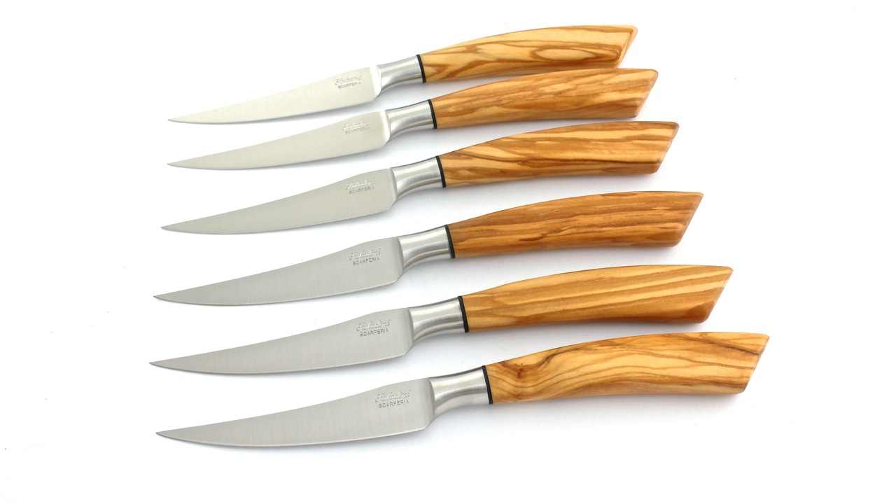 Saladini Steakmesser-Set 4-tlg. oder 6-tlg. Olive