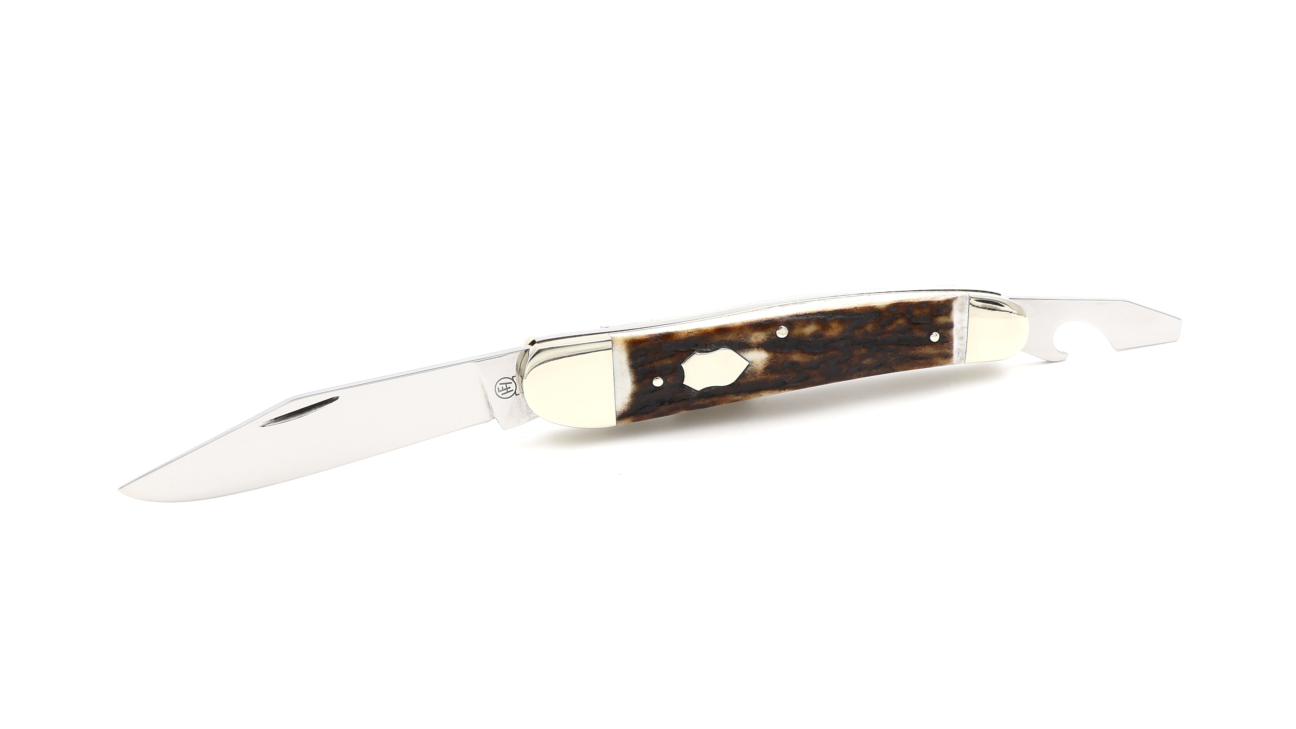 Hartkopf Solingen pocketknife staghorn with bottel opener