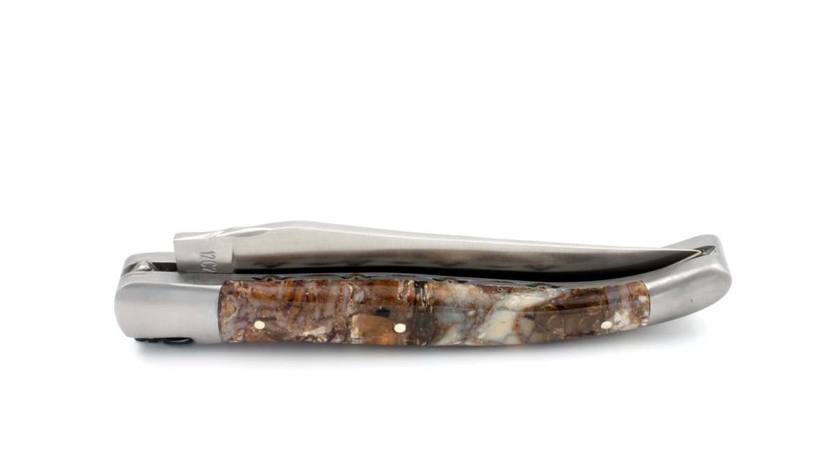 Laguiole en Aubrac FUSION Mammutelfenbein Doppelplatine 12 cm Laguiole en Aubrac FUSION Mammutelfenbein Doppelplatine 12 cm