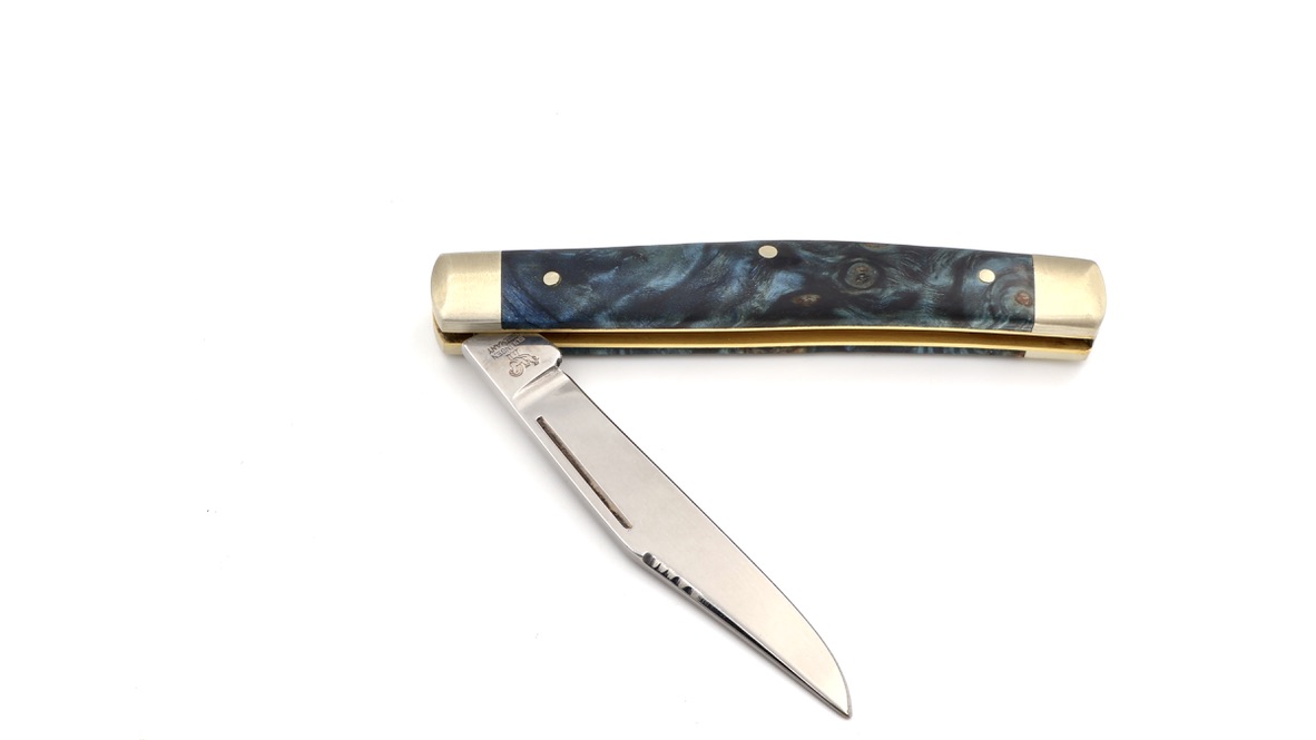 Robert Klaas Stockman knife Mini stabilized poplarwood 8,5 cm 
