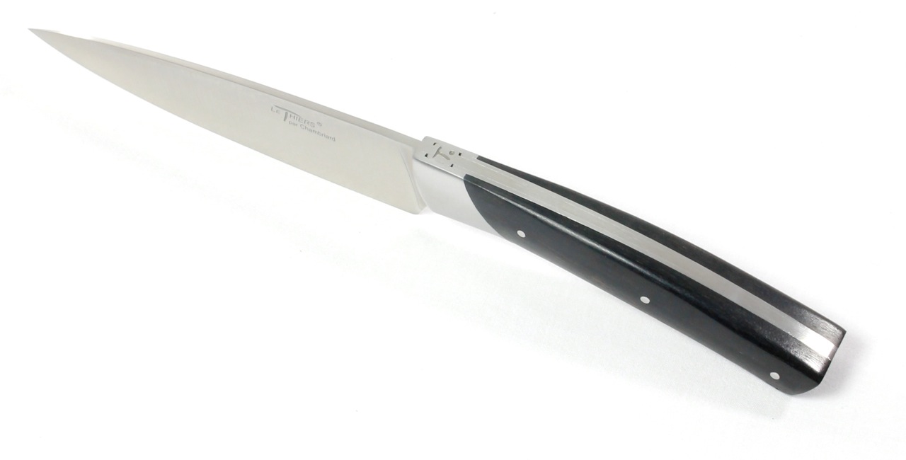 Kochmesser-klein-Ebenholz-4 Chambriard Thiers Zubereitungsmesser 13 cm TG6 Ebenholz Grands Gourmets