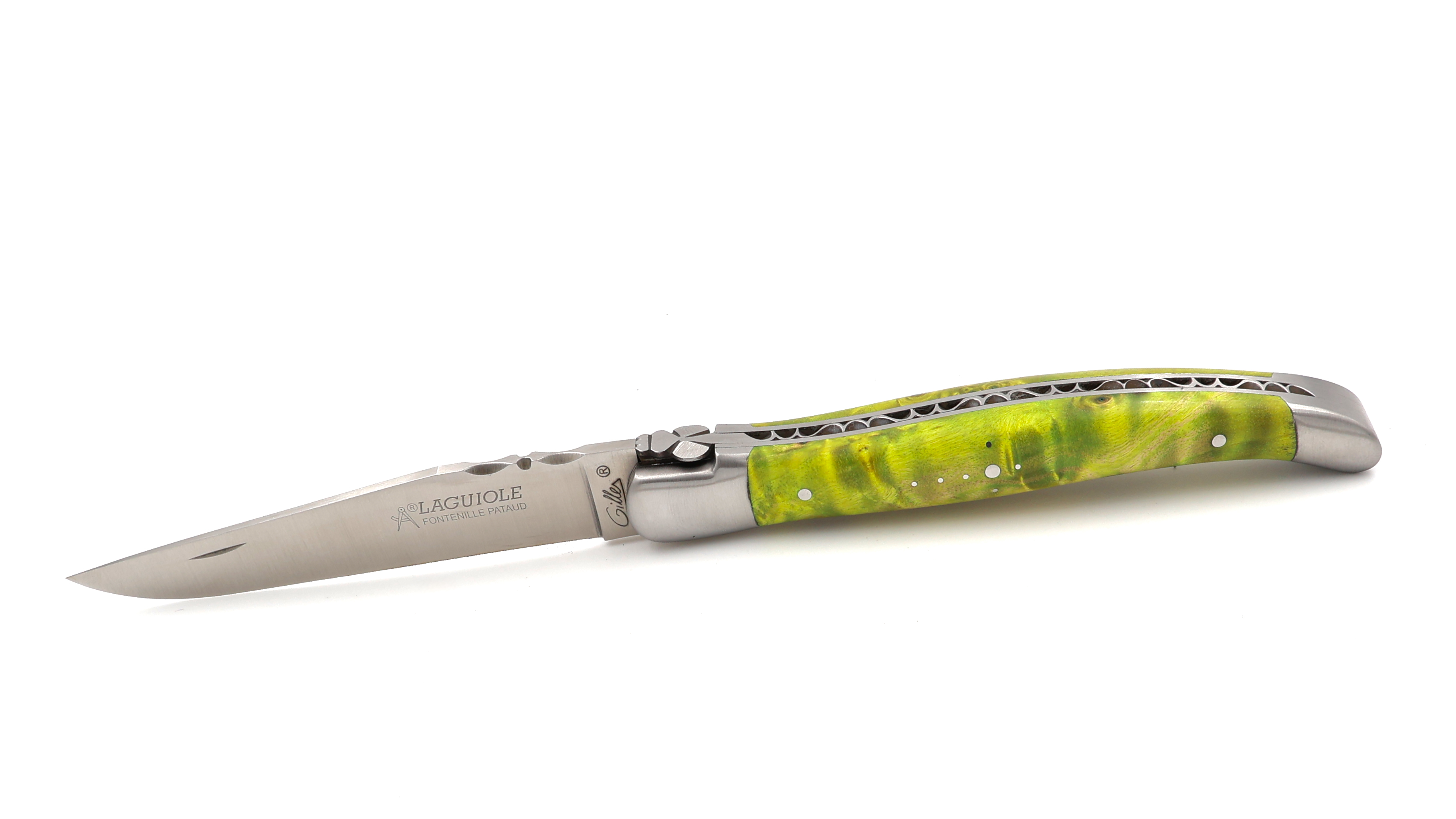 Fontenille Pataud Laguiole Messer Traditionell Pappel Wurzelholz 12 cm