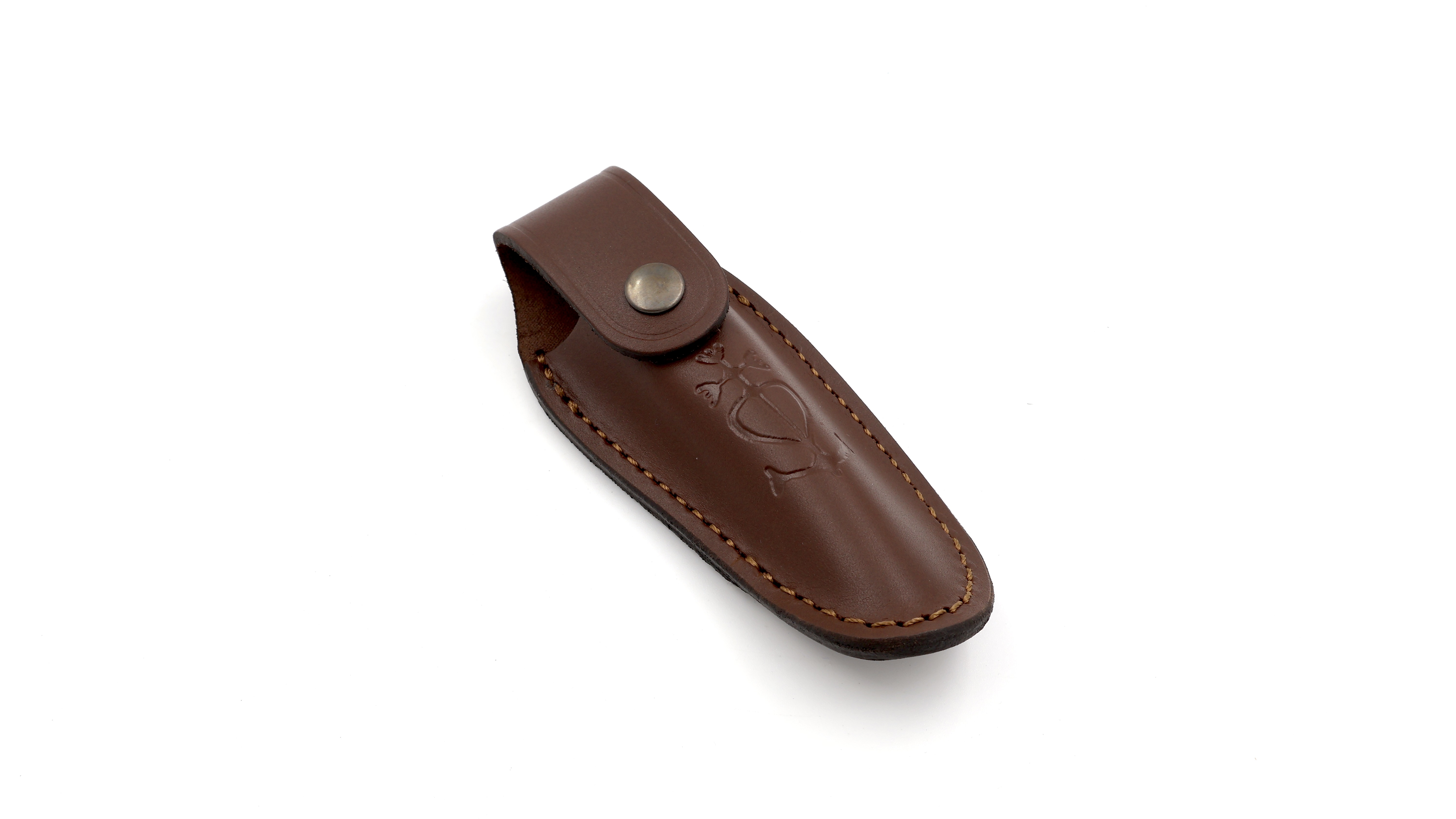 Le Camarguais Gürtel-Etui aus Leder mit Prägung