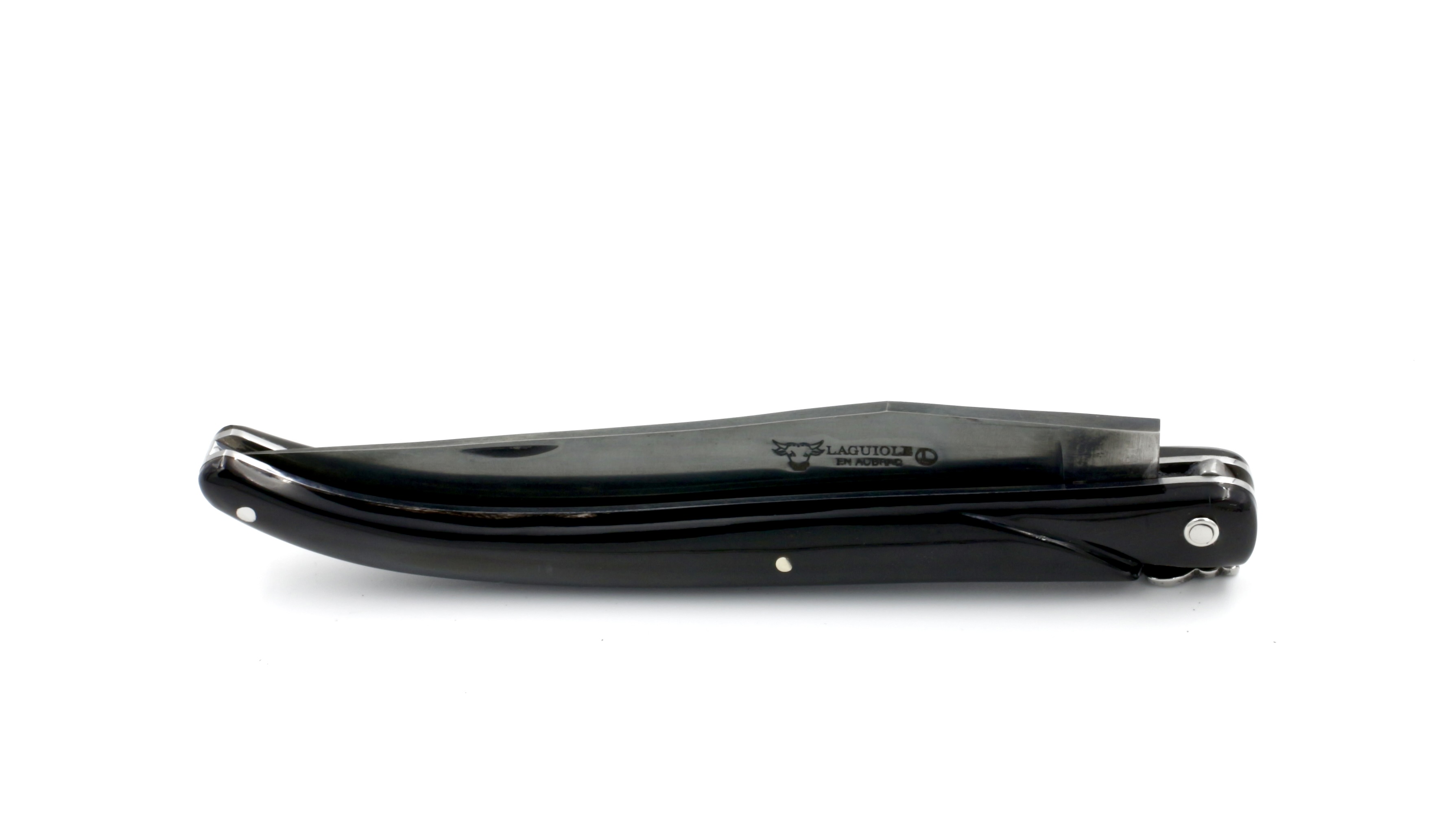 8454C7EB-F7A9-4E3A-B2B6-31B306184C14_1_201_a Laguiole en Aubrac 14 cm  Büffelhorn Carbonklinge antik