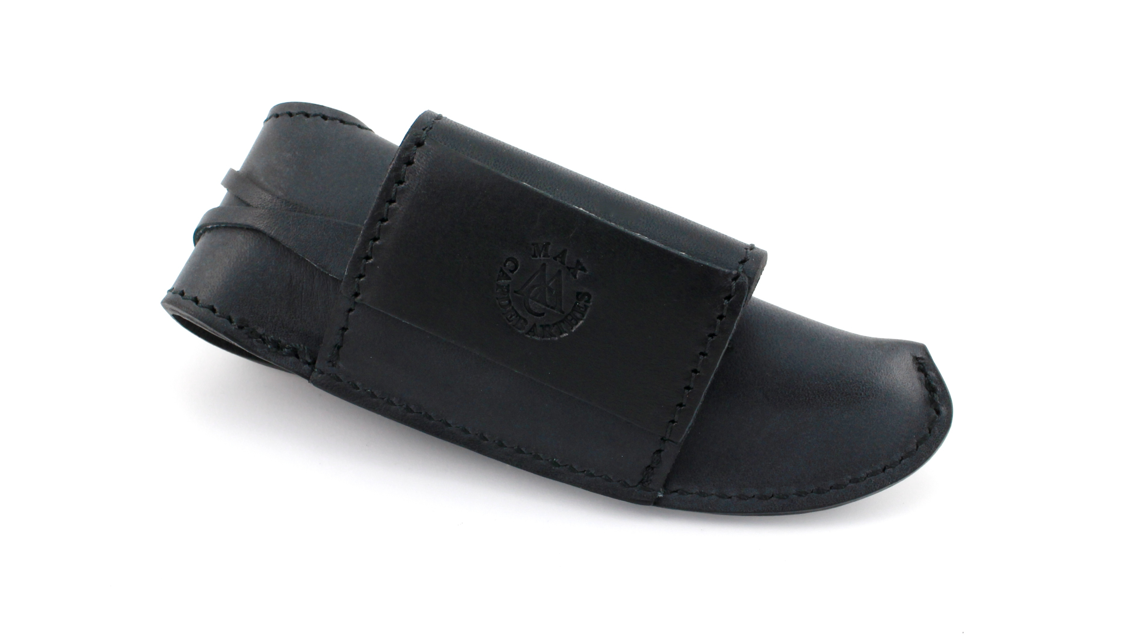 Laguiole-Trappeur-12cm-noir-hinten Gürteletui Laguiole TRAPPEUR von Max Capdebarthes