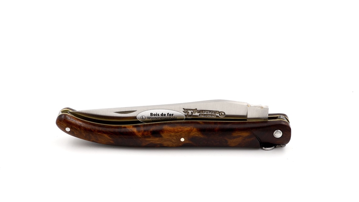 Laguiole en Aubrac Laguiole UNIQUE PIECE  ironwood burlwood 12 cm