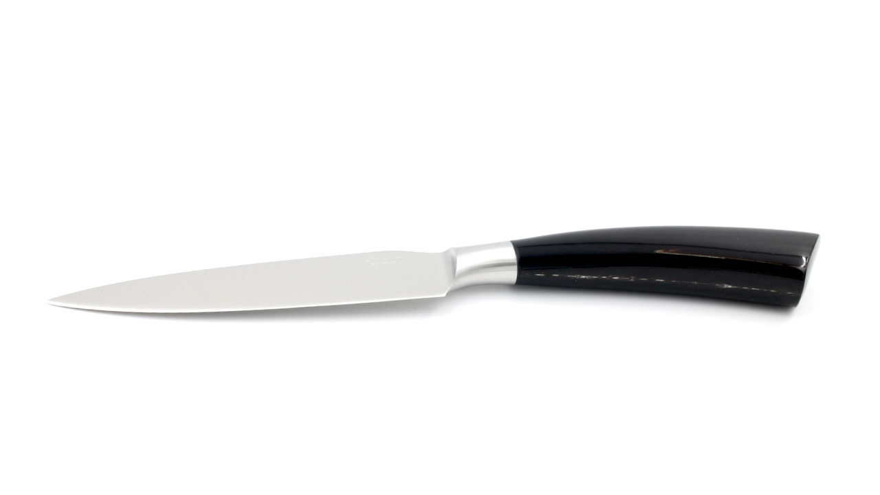 Saladini big steak knife Rustico buffalo horn