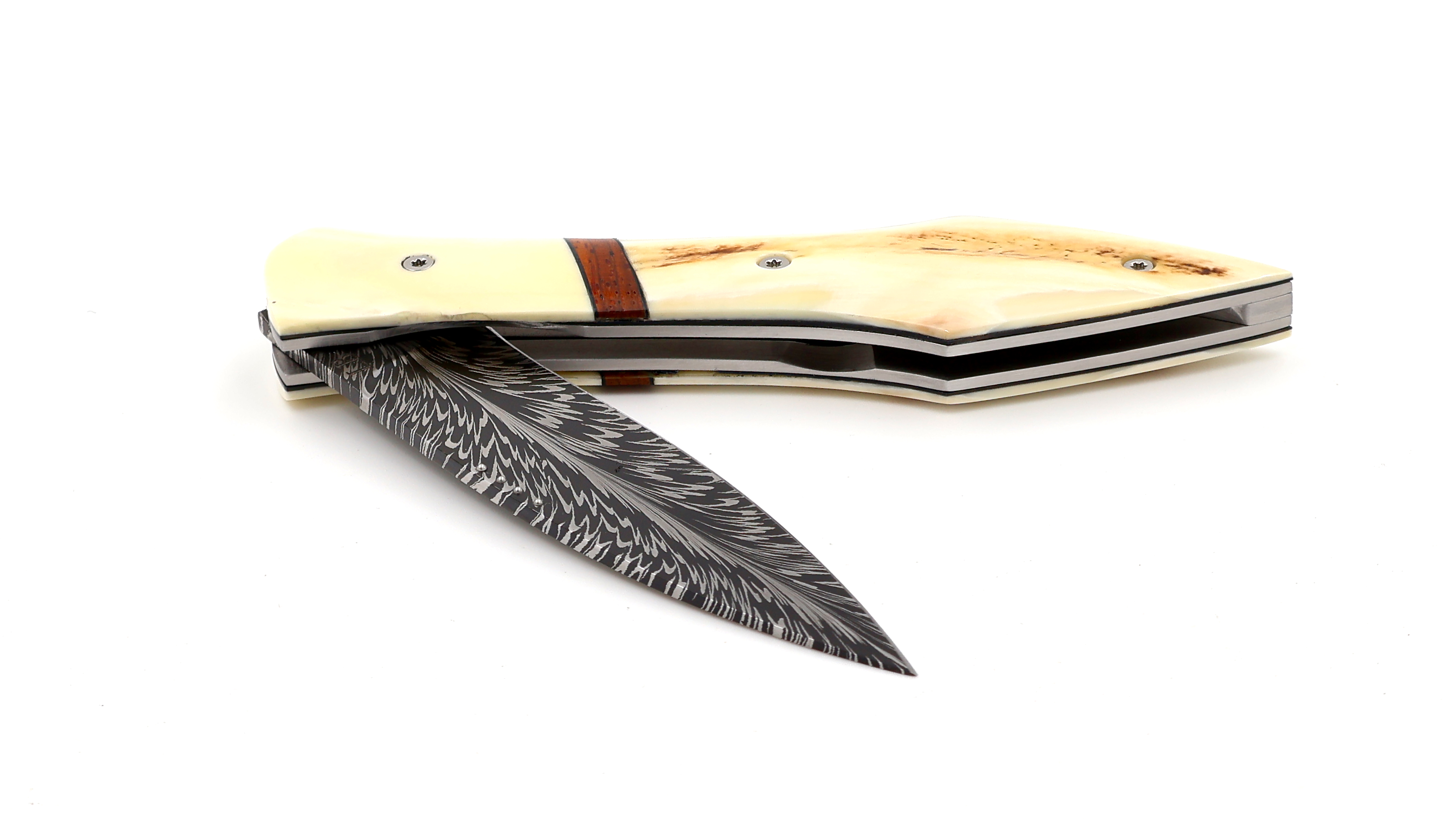 LARAUD Blades  L’Oegopsyde Warzenschwein-Elfenbein Damastklinge