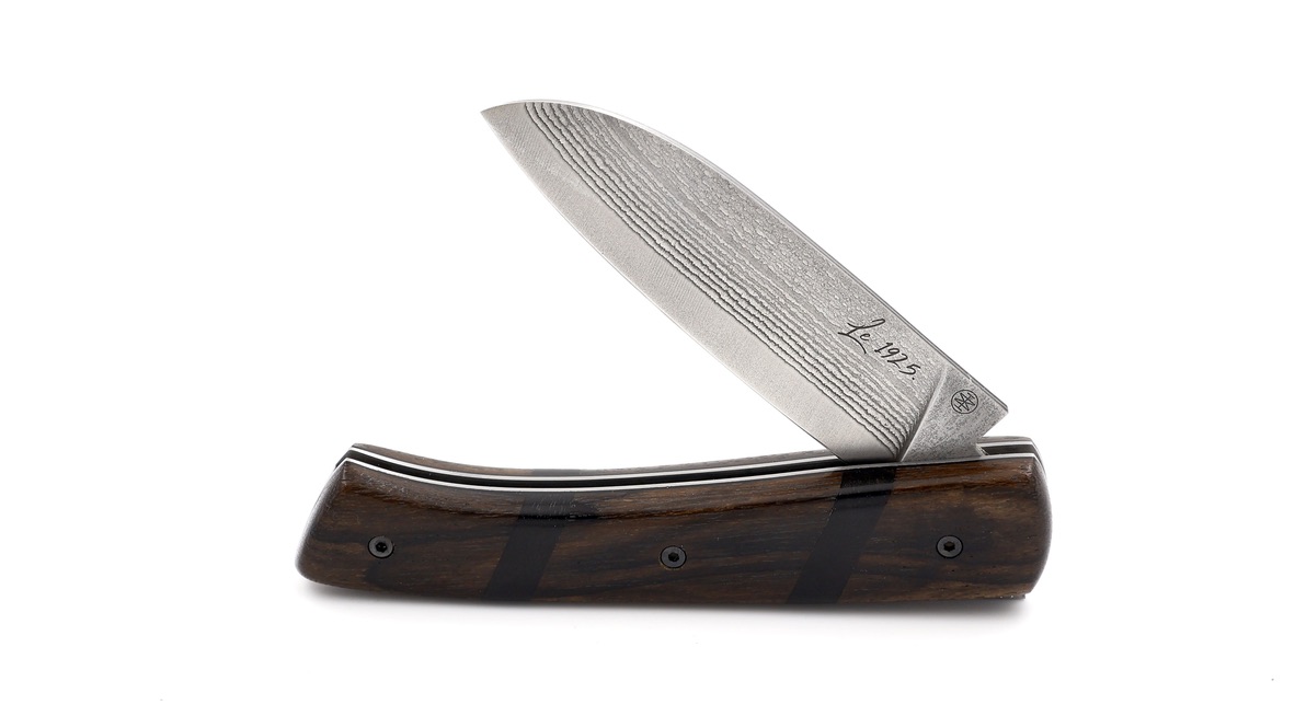 Marie Taillardat Le 1925 BB Suminagashi VG-10 Damascus weng & ebony 