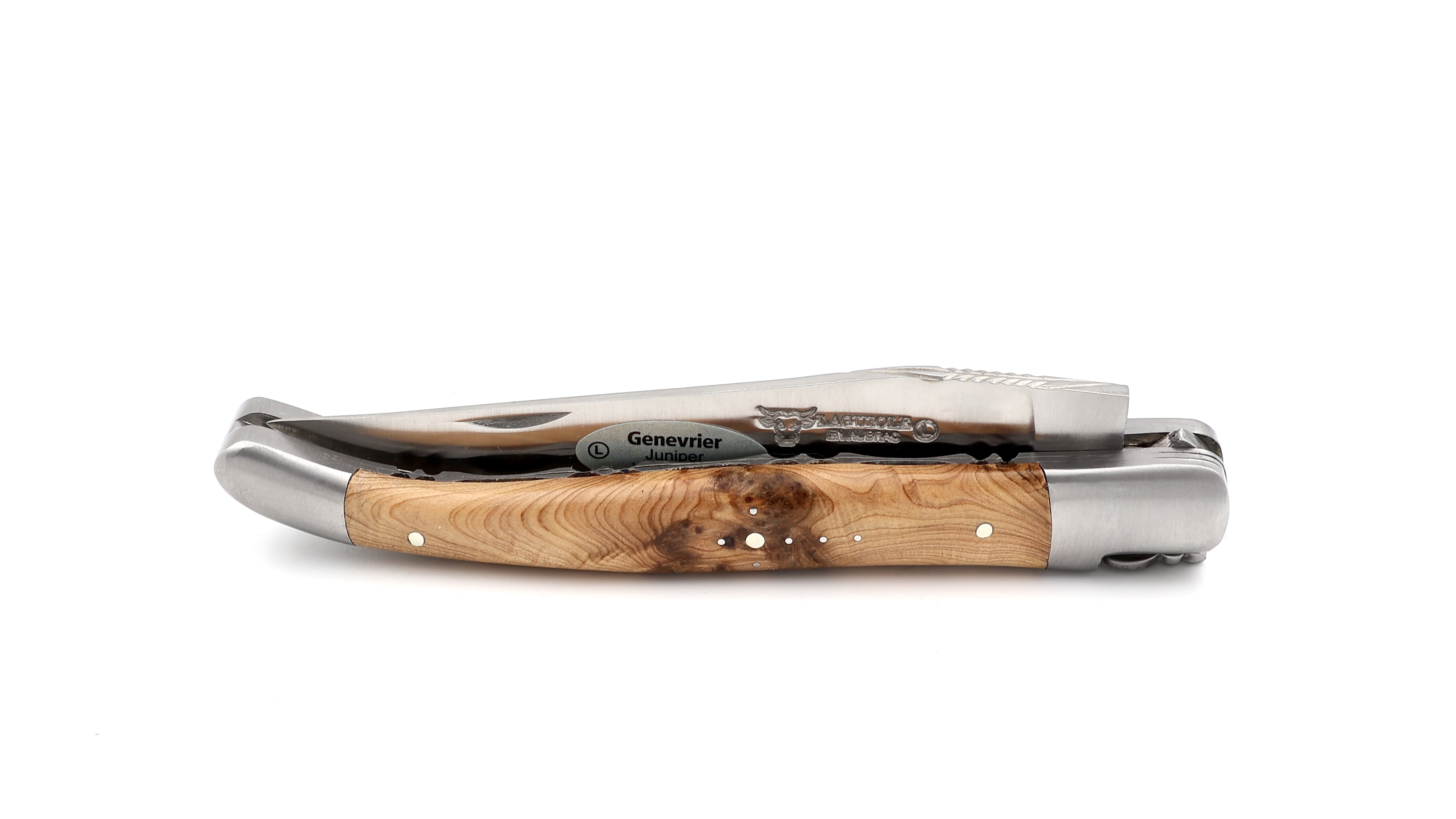 Laguiole en Aubrac doubleplate knife Juniper 12 cm