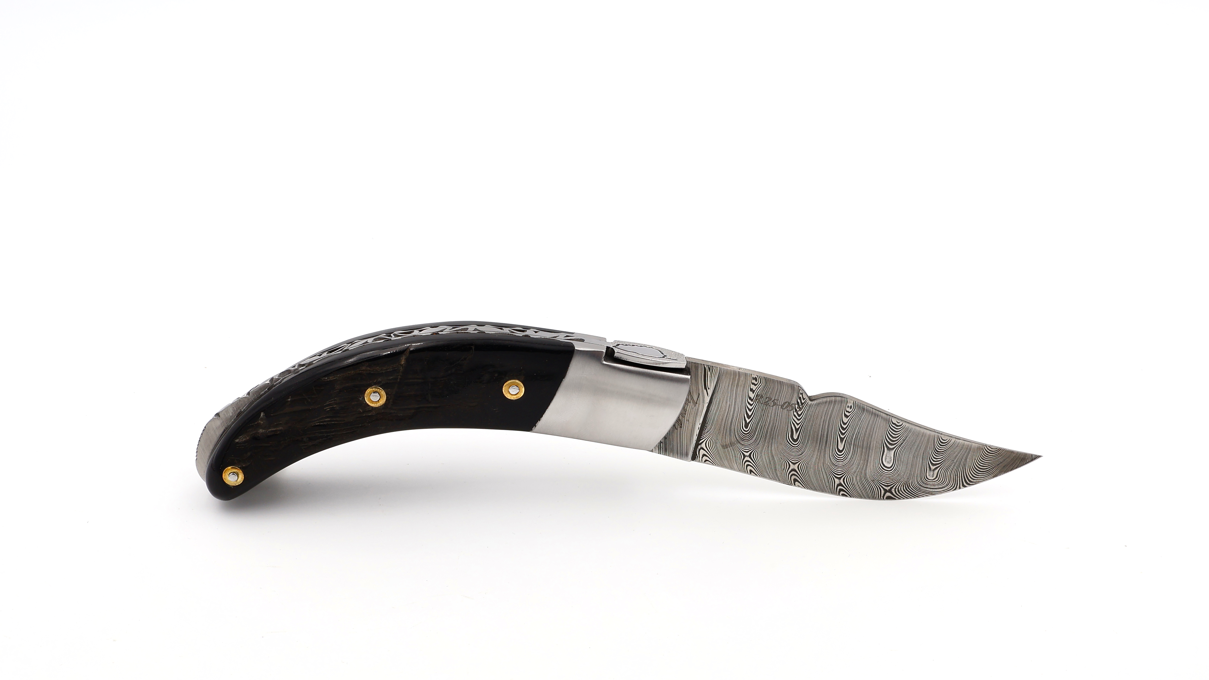Fontenille Pataud RONDINARA guillochiert Widderhorn Twisted-Damast